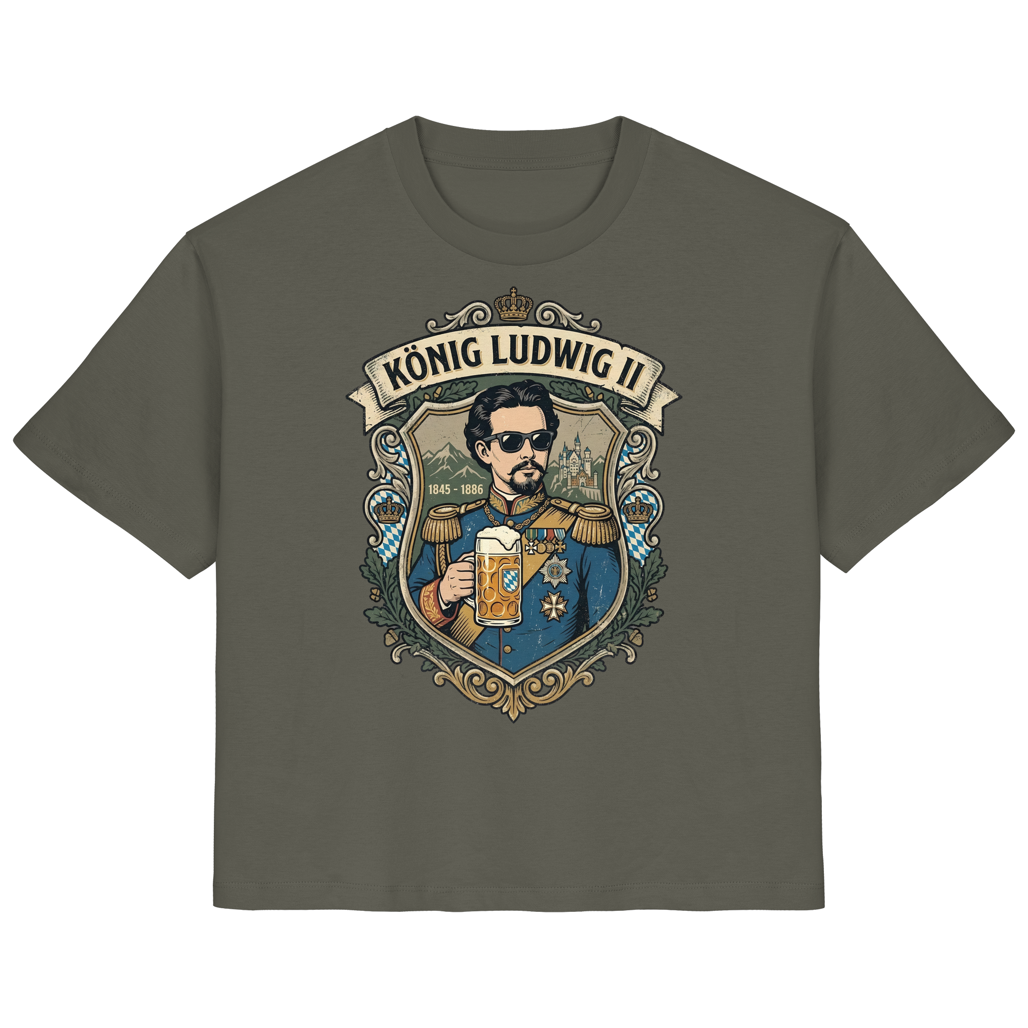 KÖNIG LUDWIG II - Ladies Organic Shirt - BayrischerHumor