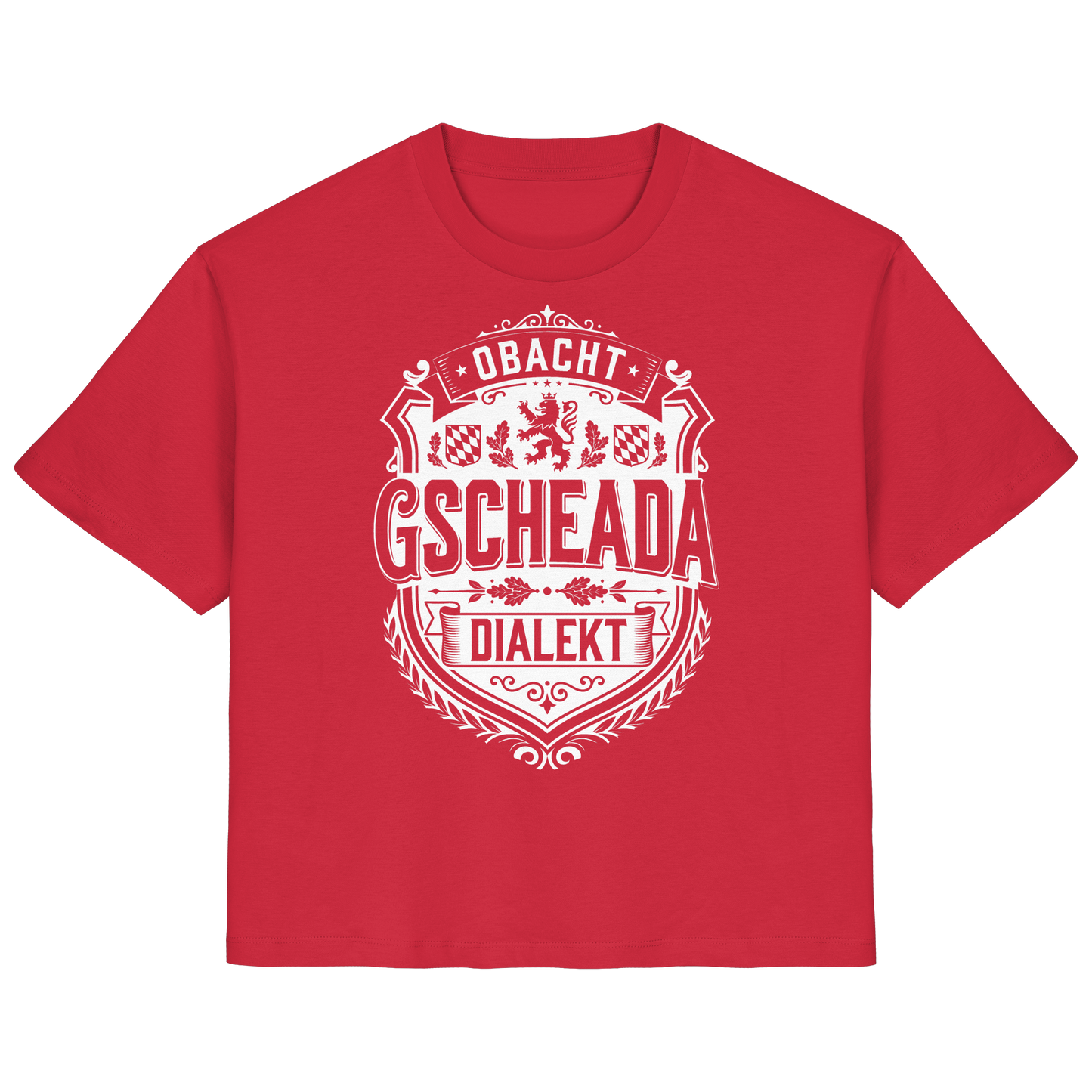 OBACHT GSCHEADA DIALEKT - Ladies Organic Shirt - BayrischerHumor