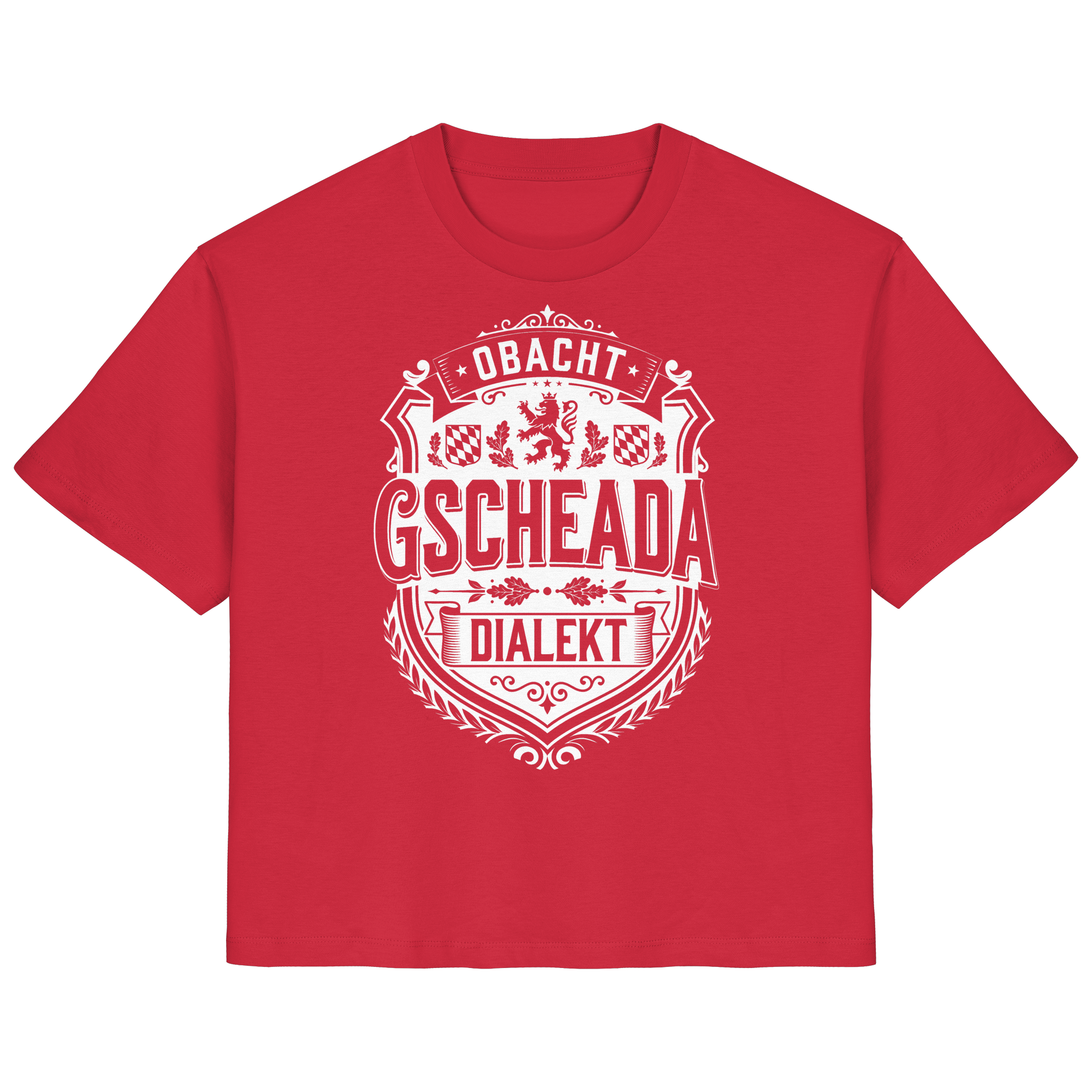 OBACHT GSCHEADA DIALEKT - Ladies Organic Shirt - BayrischerHumor