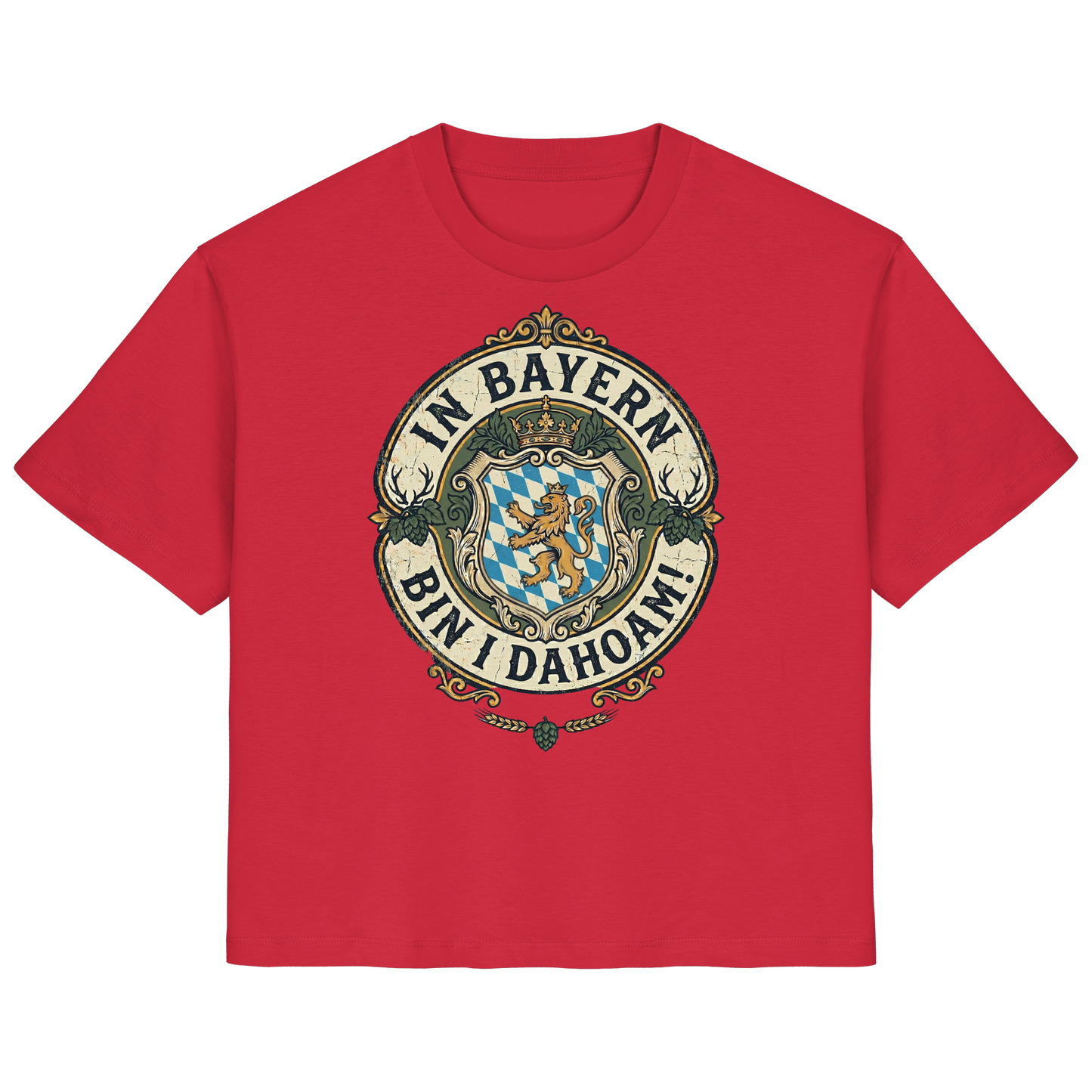 IN BAYERN BIN I DAHOAM! - Ladies Organic Shirt - BayrischerHumor