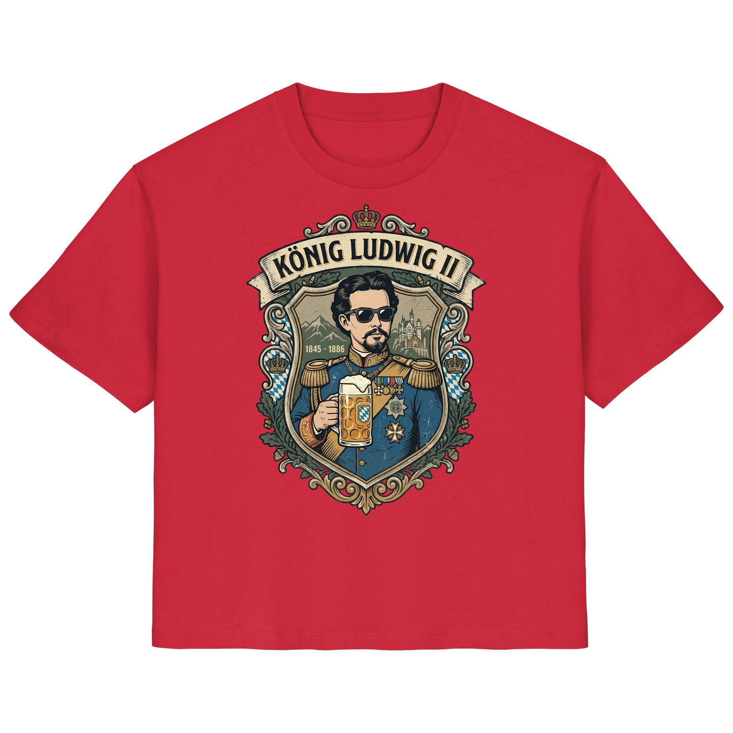 KÖNIG LUDWIG II - Ladies Organic Shirt - BayrischerHumor