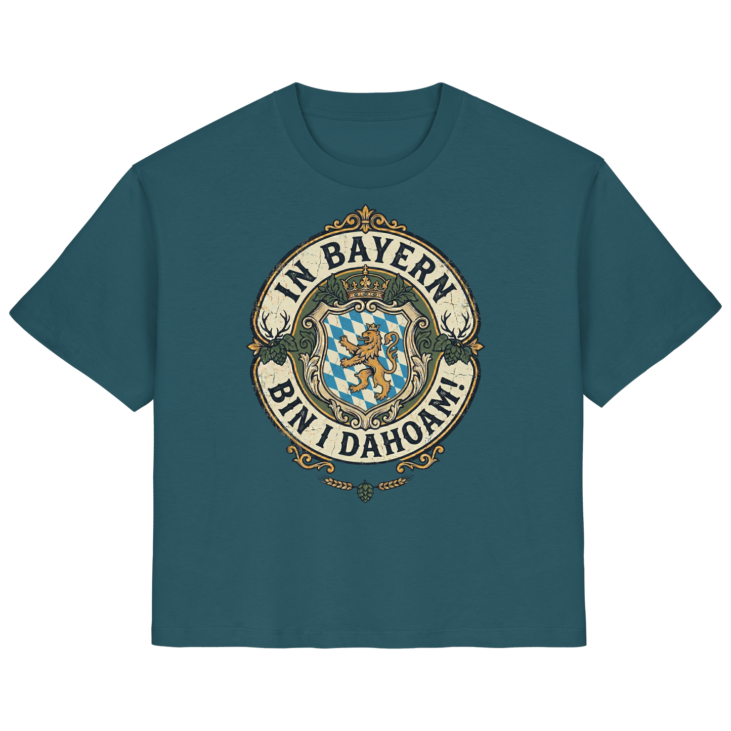 IN BAYERN BIN I DAHOAM! - Ladies Organic Shirt - BayrischerHumor