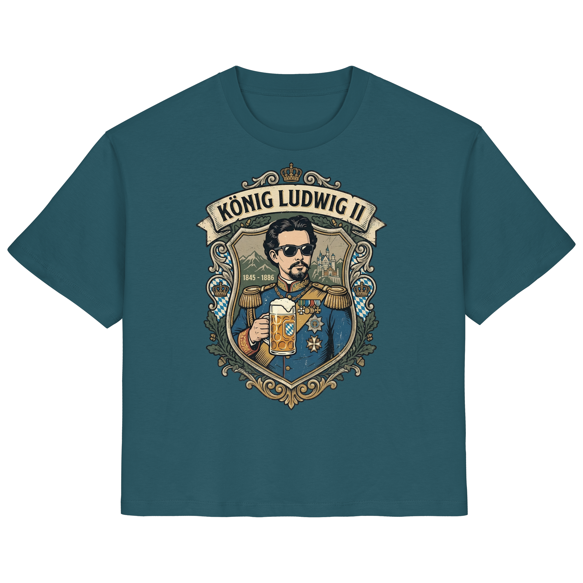 KÖNIG LUDWIG II - Ladies Organic Shirt - BayrischerHumor