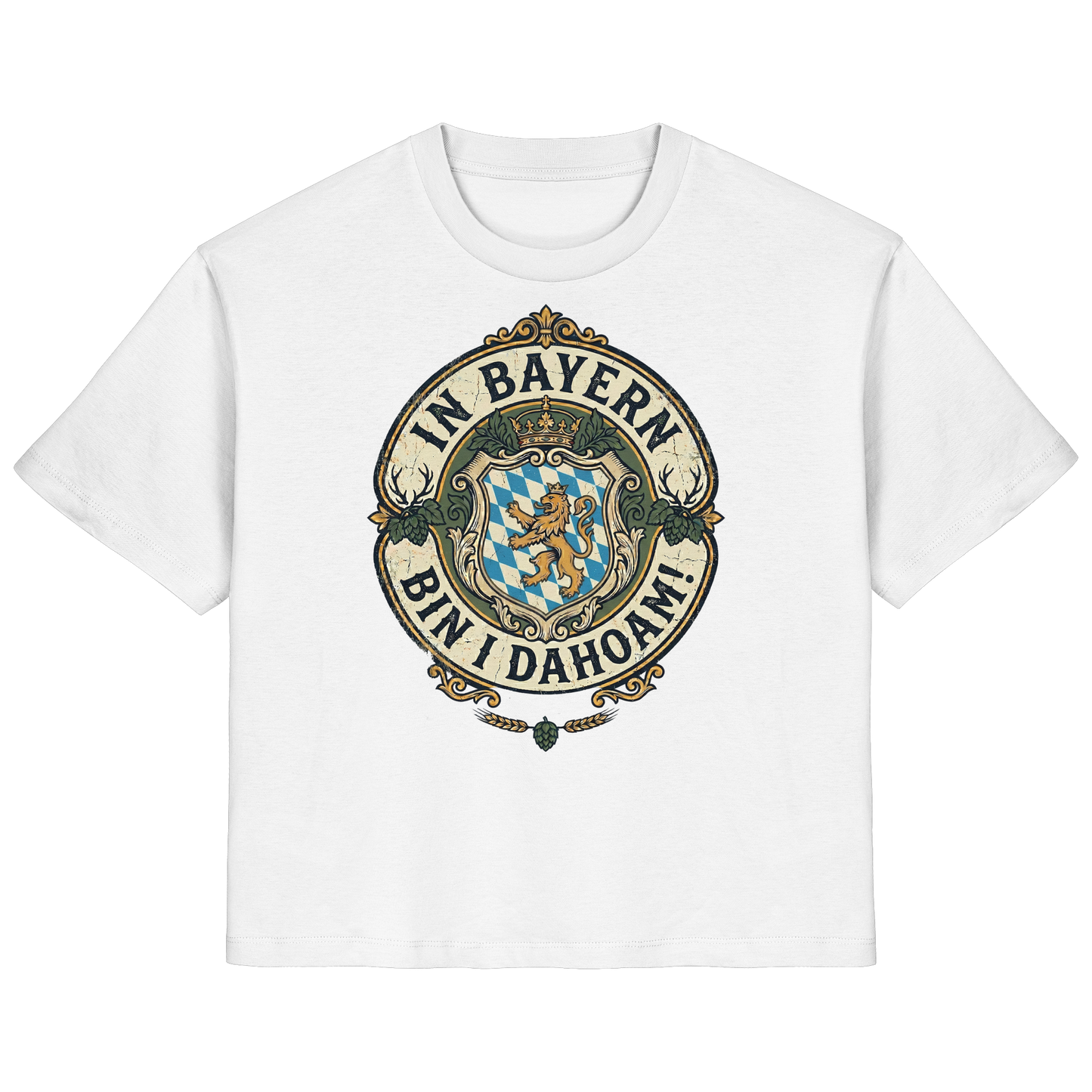IN BAYERN BIN I DAHOAM! - Ladies Organic Shirt - BayrischerHumor
