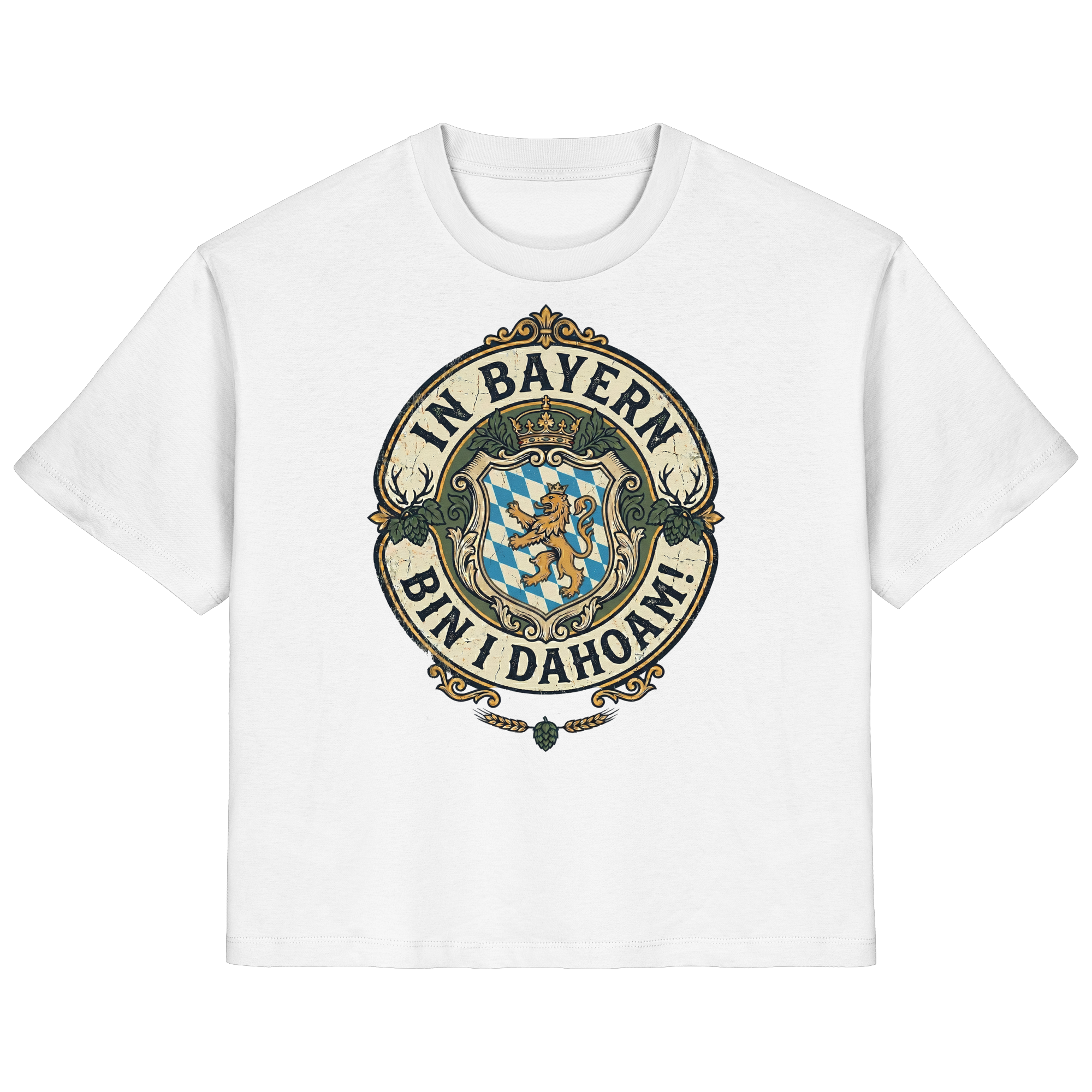IN BAYERN BIN I DAHOAM! - Ladies Organic Shirt - BayrischerHumor