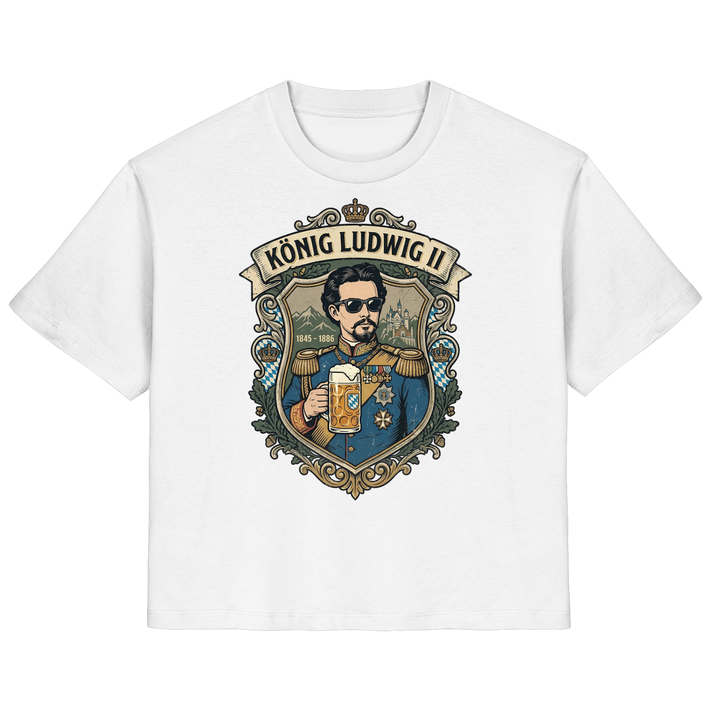 KÖNIG LUDWIG II - Ladies Organic Shirt - BayrischerHumor