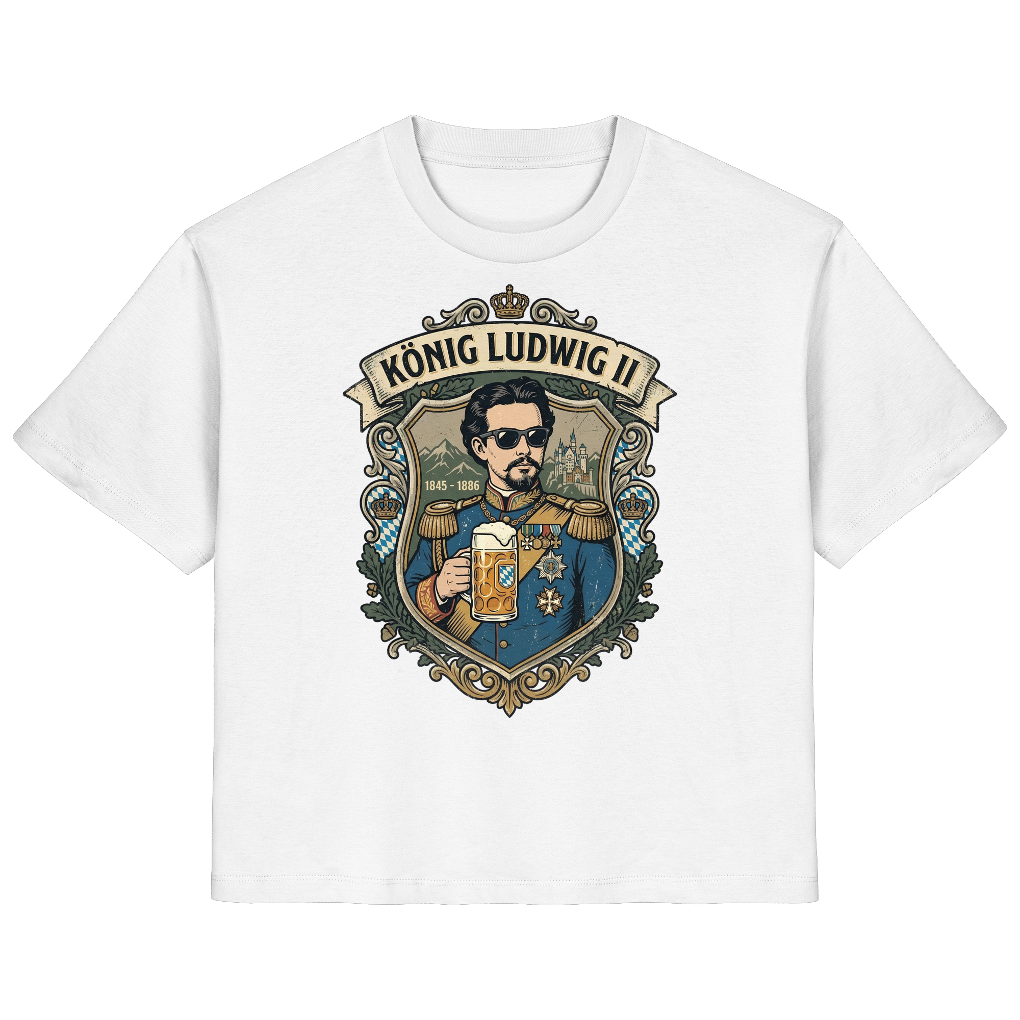 KÖNIG LUDWIG II - Ladies Organic Shirt - BayrischerHumor