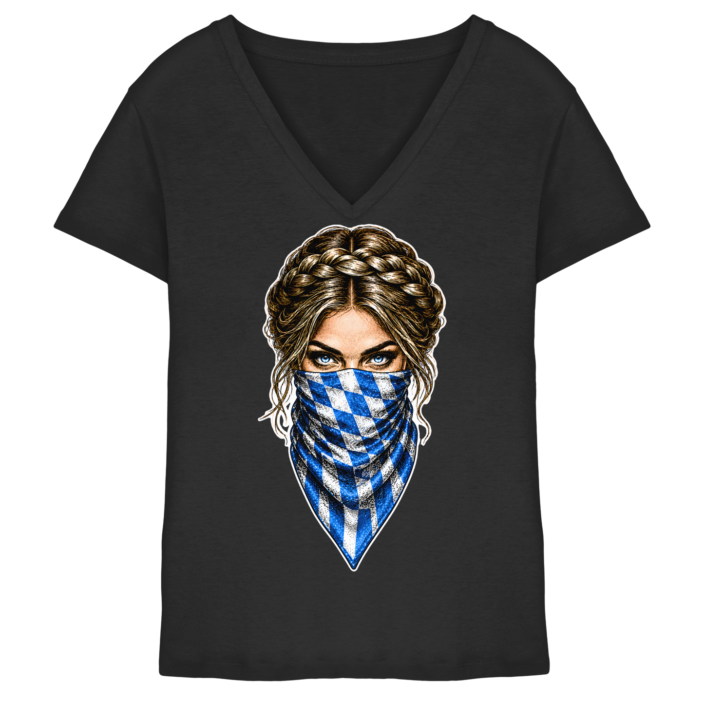 Bayerische Banditin - Ladies V-Neck Shirt