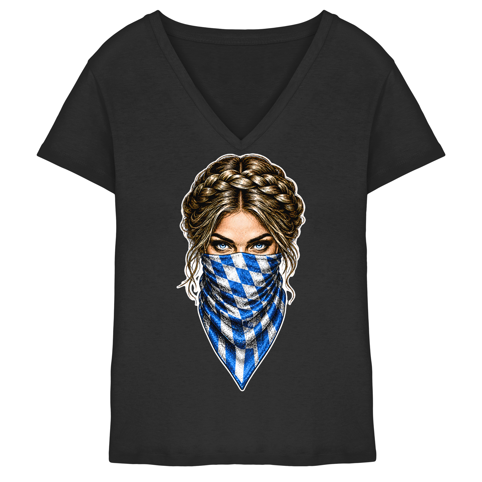 Bayerische Banditin - Ladies V-Neck Shirt
