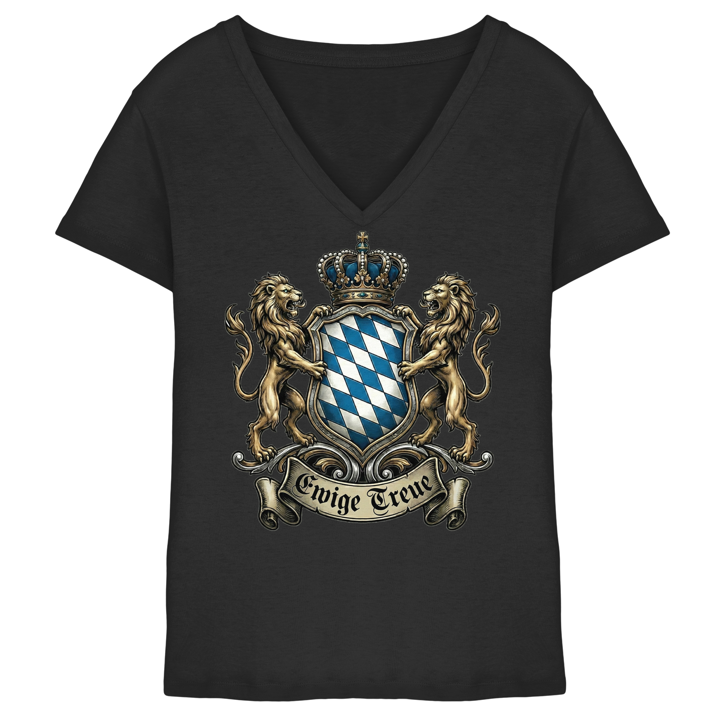 EWIGE TREUE - Ladies V-Neck Shirt - BayrischerHumor