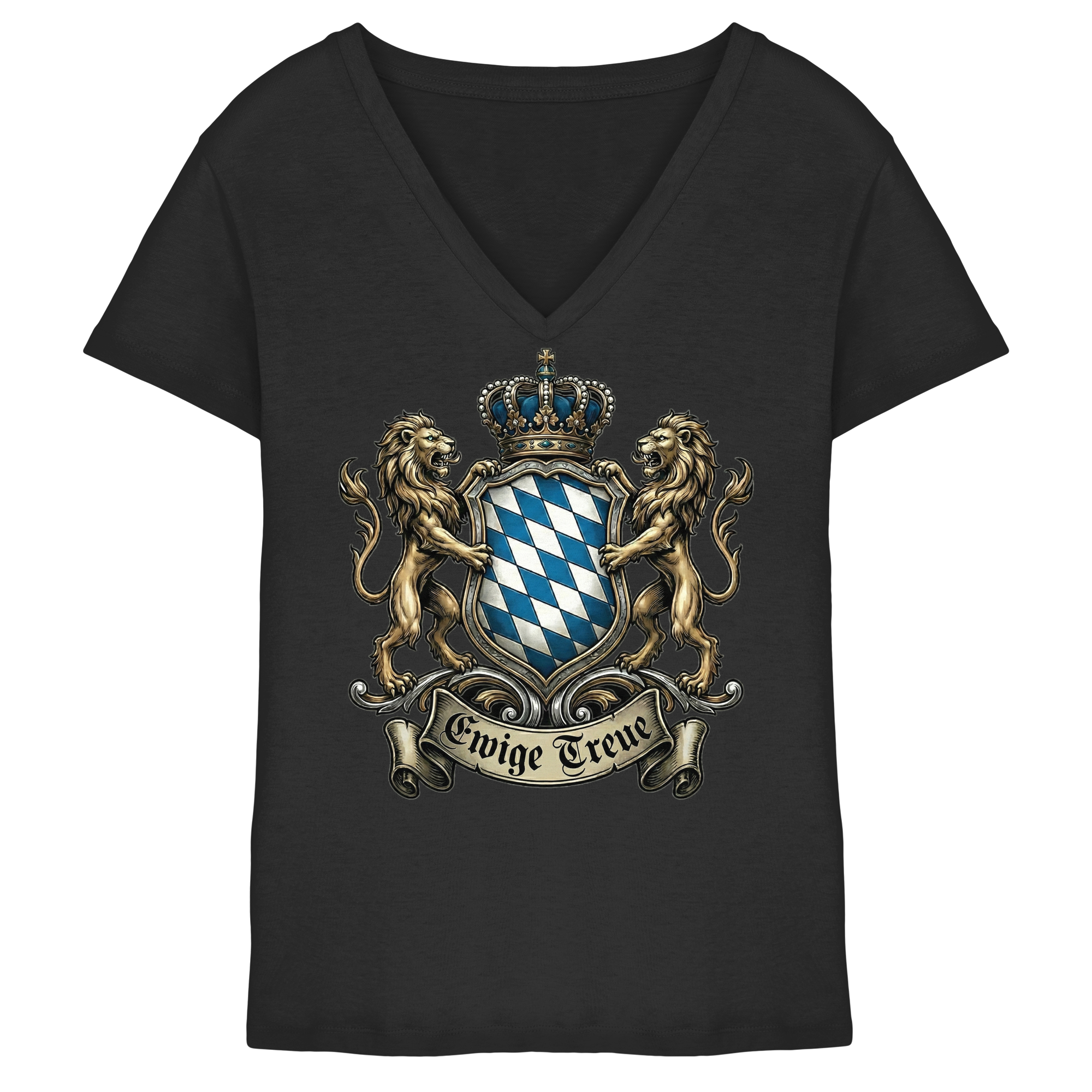 EWIGE TREUE - Ladies V-Neck Shirt - BayrischerHumor