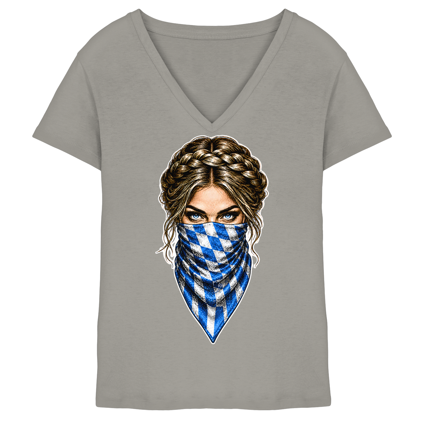 Bayerische Banditin - Ladies V-Neck Shirt