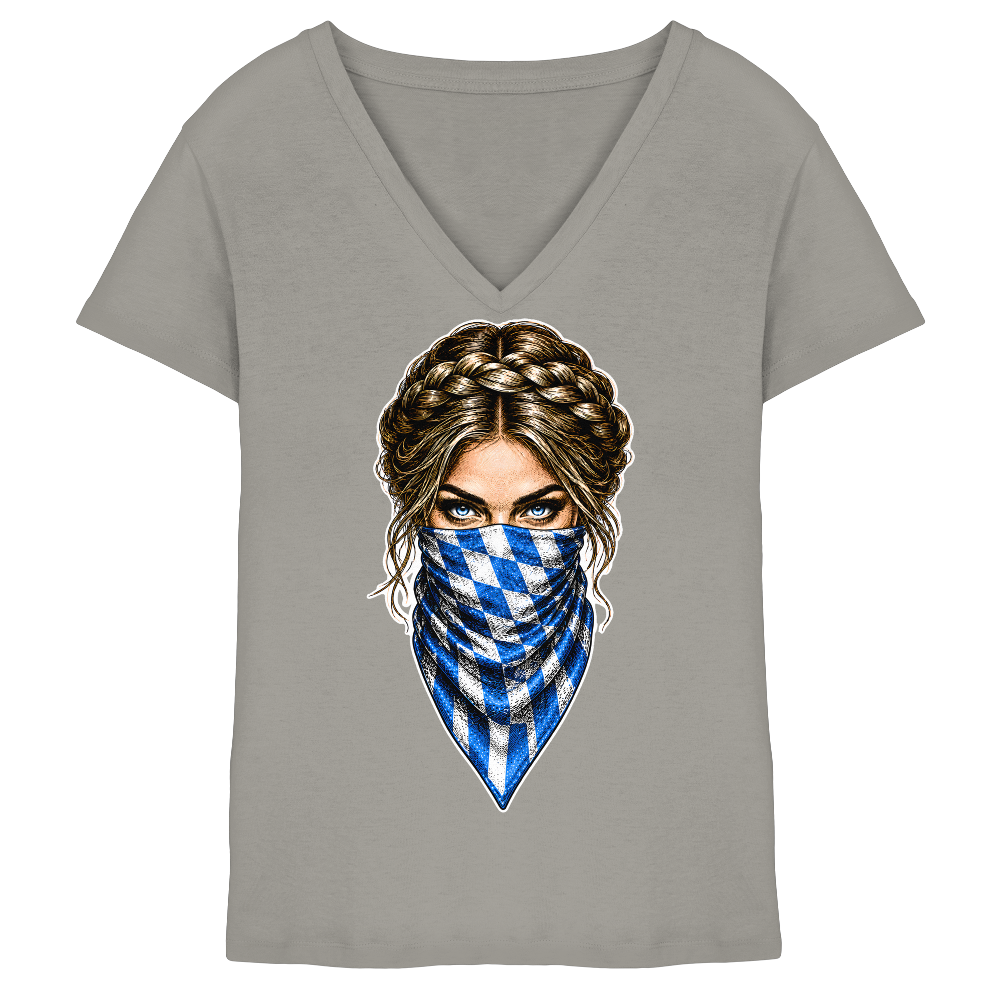 Bayerische Banditin - Ladies V-Neck Shirt