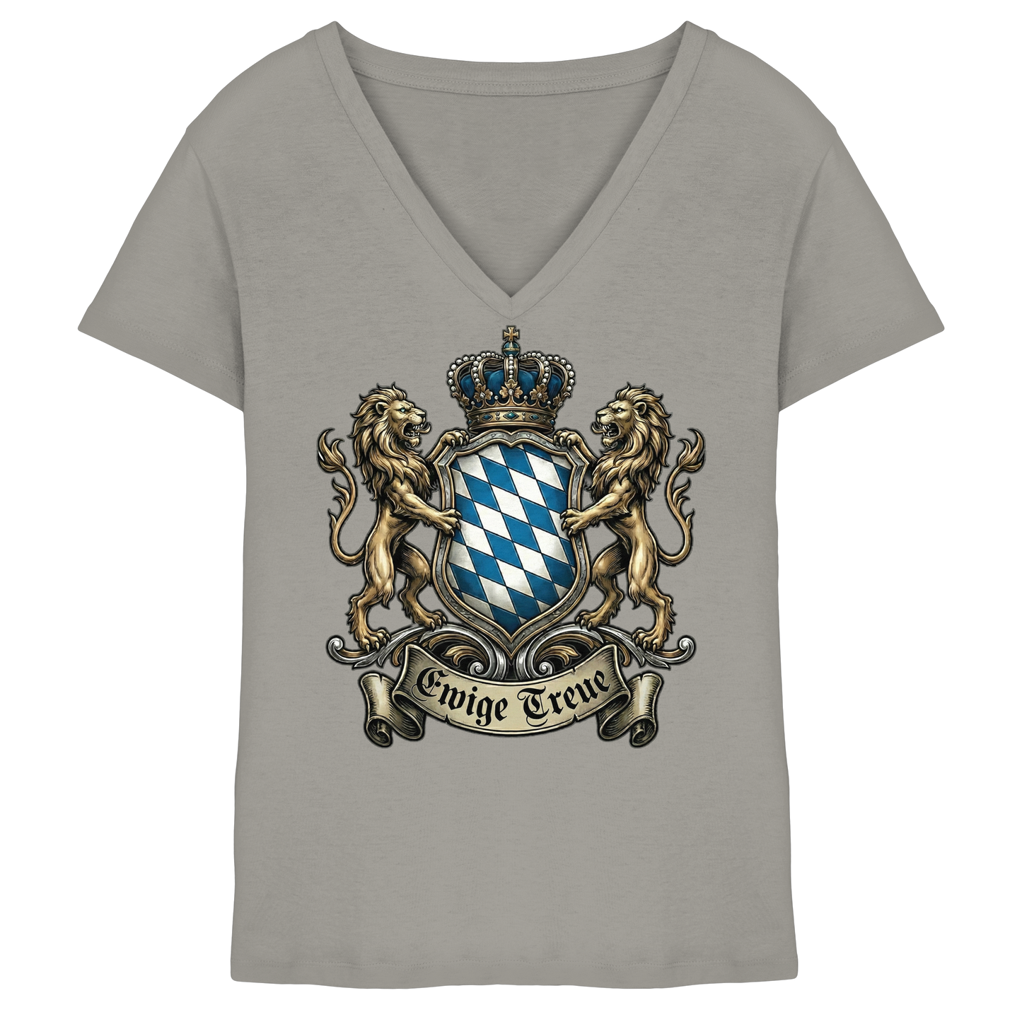 EWIGE TREUE - Ladies V-Neck Shirt - BayrischerHumor
