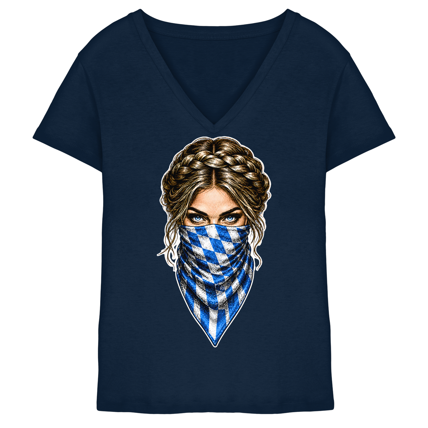 Bayerische Banditin - Ladies V-Neck Shirt