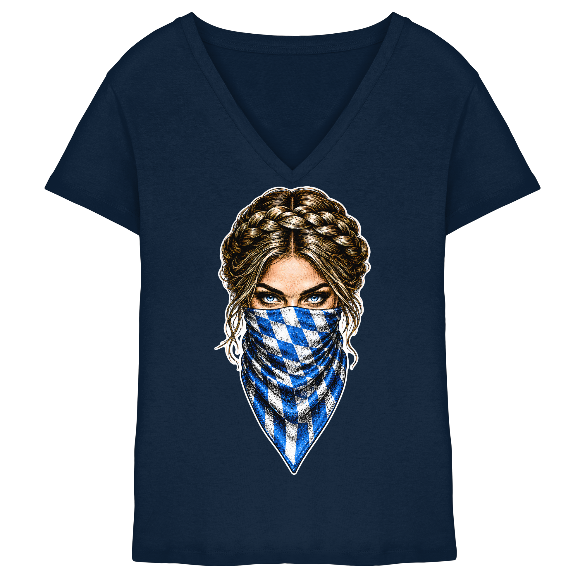Bayerische Banditin - Ladies V-Neck Shirt