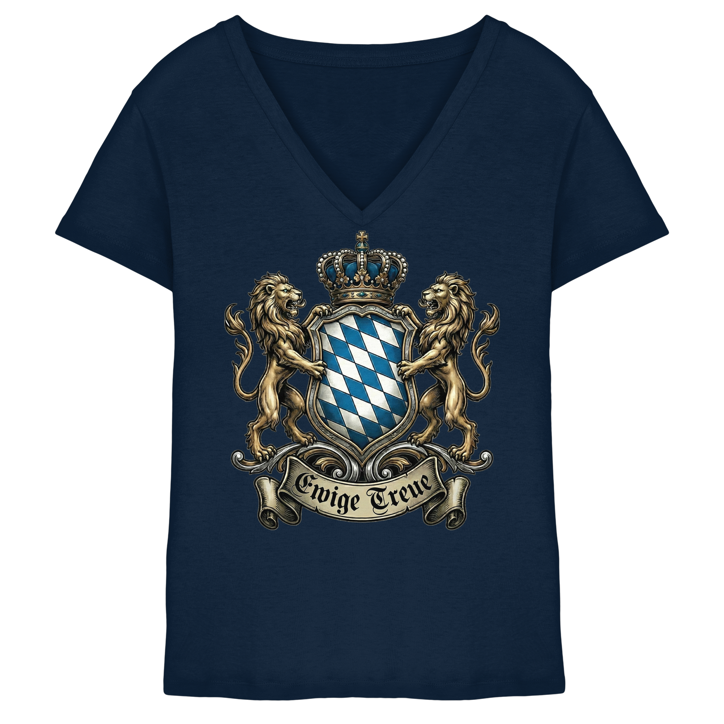 EWIGE TREUE - Ladies V-Neck Shirt - BayrischerHumor