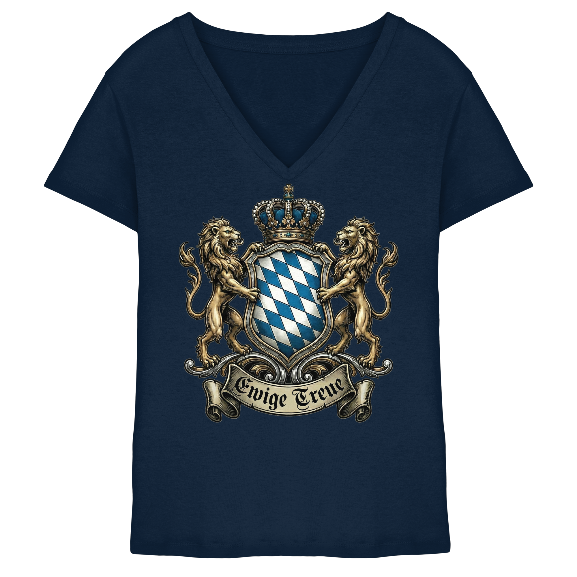 EWIGE TREUE - Ladies V-Neck Shirt - BayrischerHumor