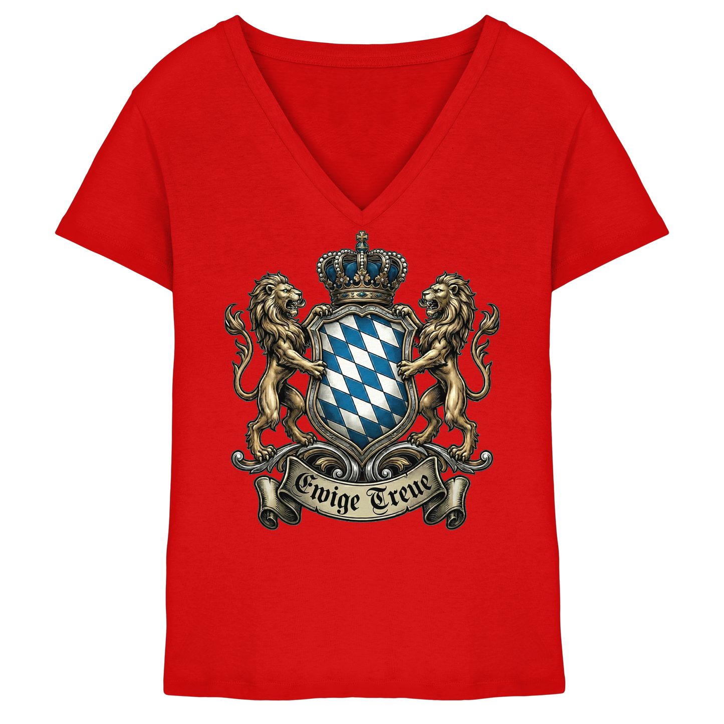 EWIGE TREUE - Ladies V-Neck Shirt - BayrischerHumor