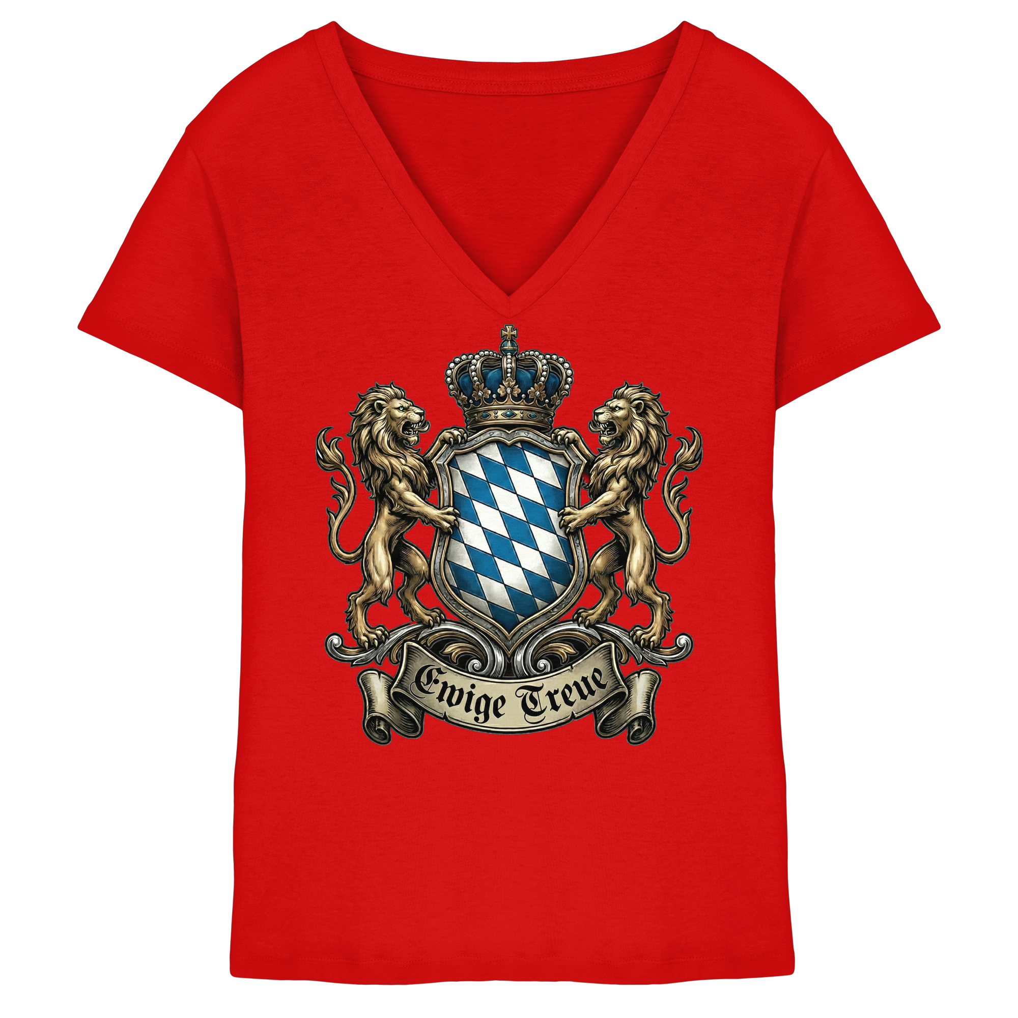 EWIGE TREUE - Ladies V-Neck Shirt - BayrischerHumor