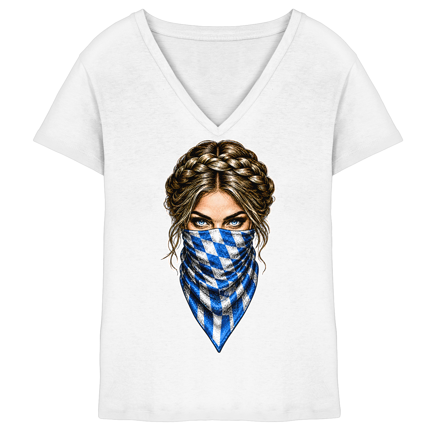 Bayerische Banditin - Ladies V-Neck Shirt