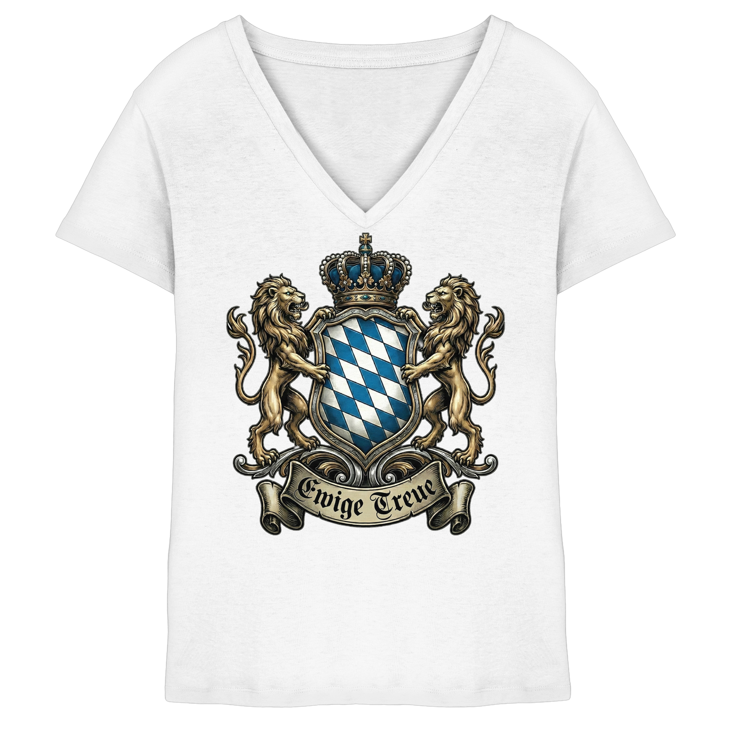 EWIGE TREUE - Ladies V-Neck Shirt - BayrischerHumor