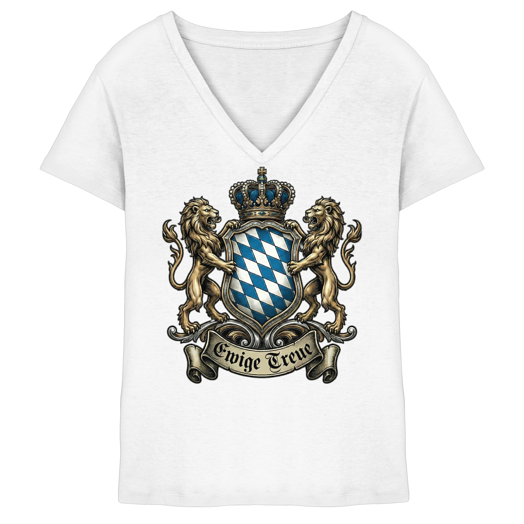 EWIGE TREUE - Ladies V-Neck Shirt - BayrischerHumor