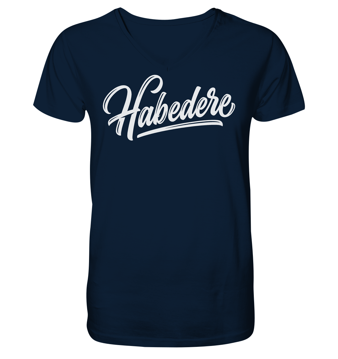 HABEDERE - Mens Organic V-Neck Shirt - BayrischerHumor