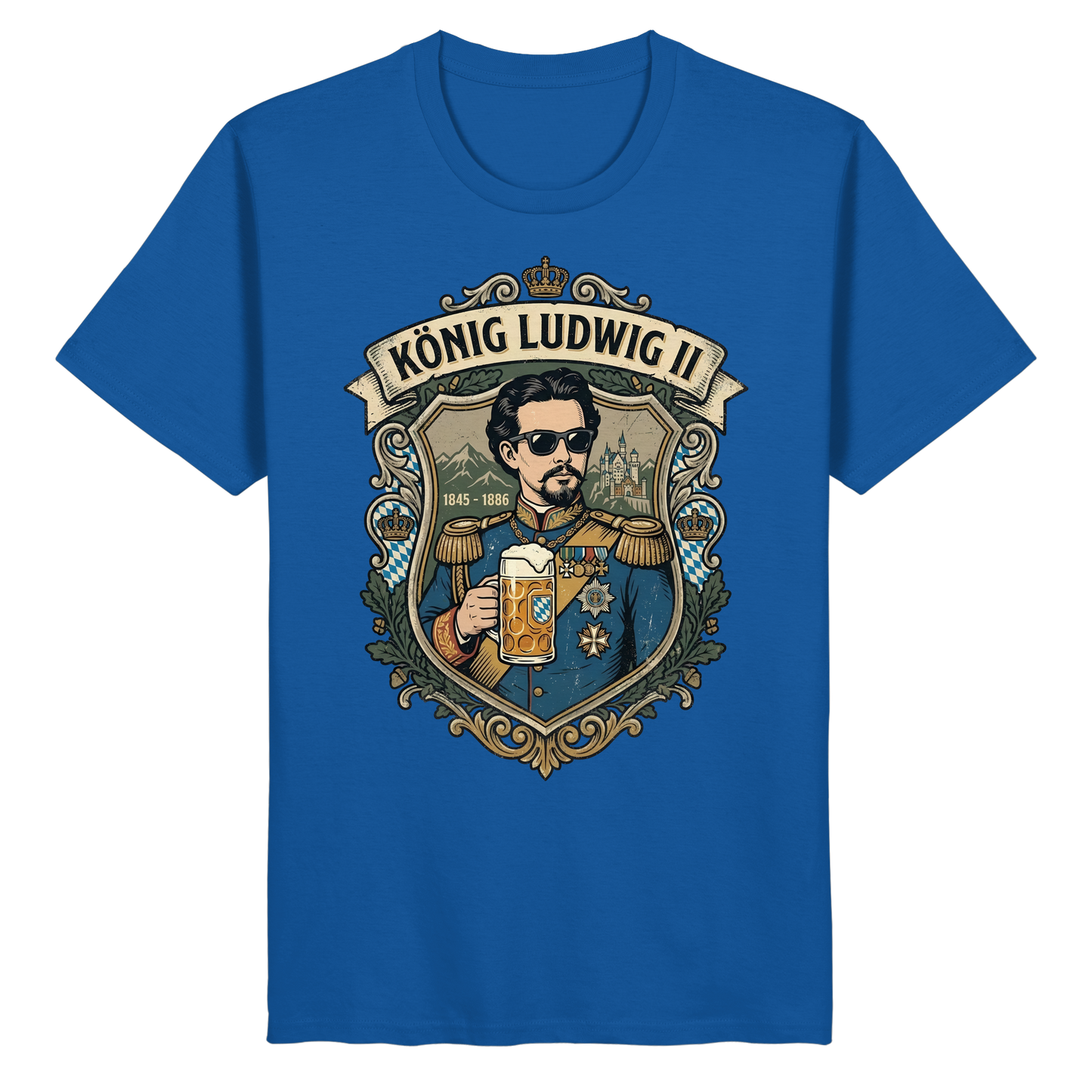 KÖNIG LUDWIG II - Organic Basic Shirt - BayrischerHumor