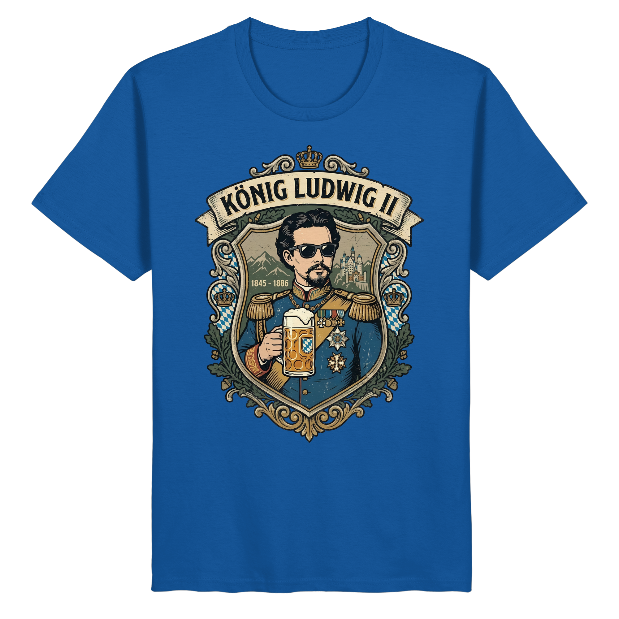 KÖNIG LUDWIG II - Organic Basic Shirt - BayrischerHumor