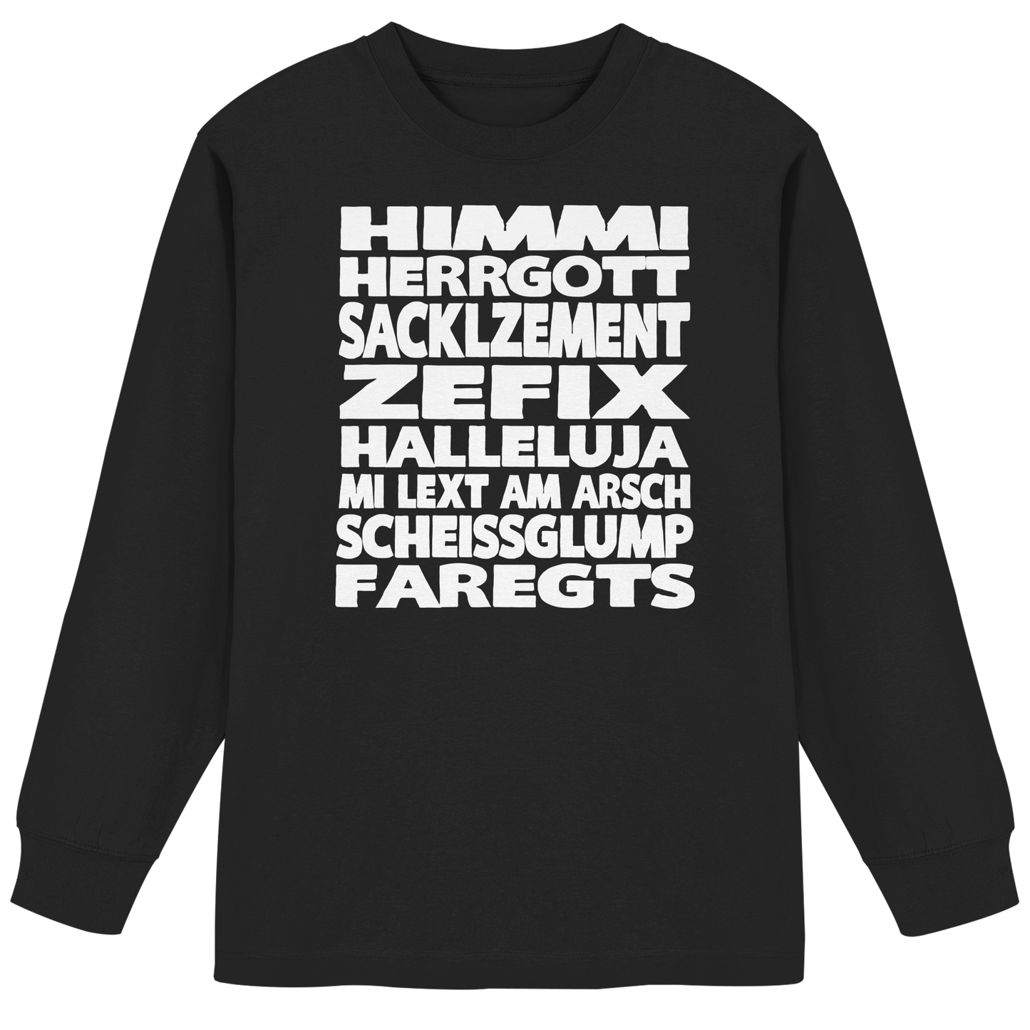 HIMMI HERRGOTT - Organic Heavy Oversized Longsleeve T-Shirt - BayrischerHumor