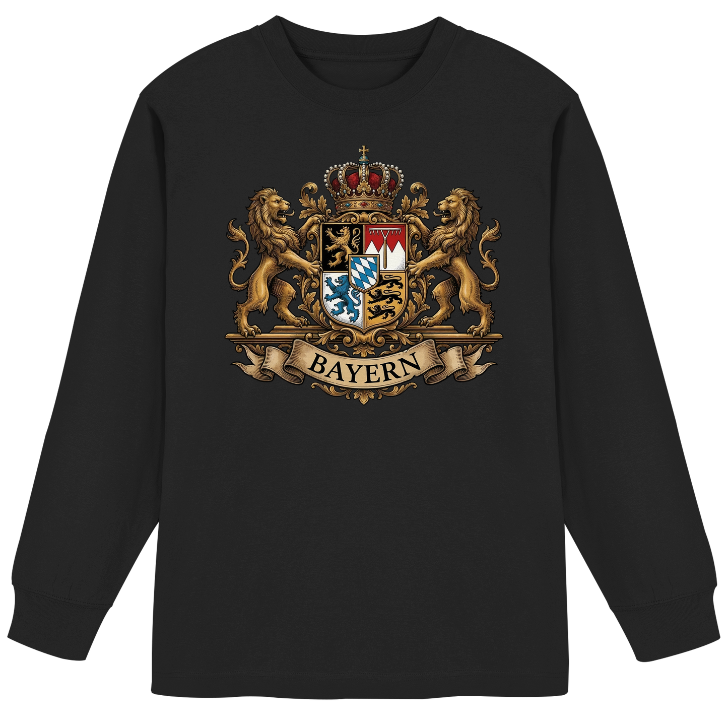 BAYERN - Organic Heavy Oversized Longsleeve T-Shirt - BayrischerHumor