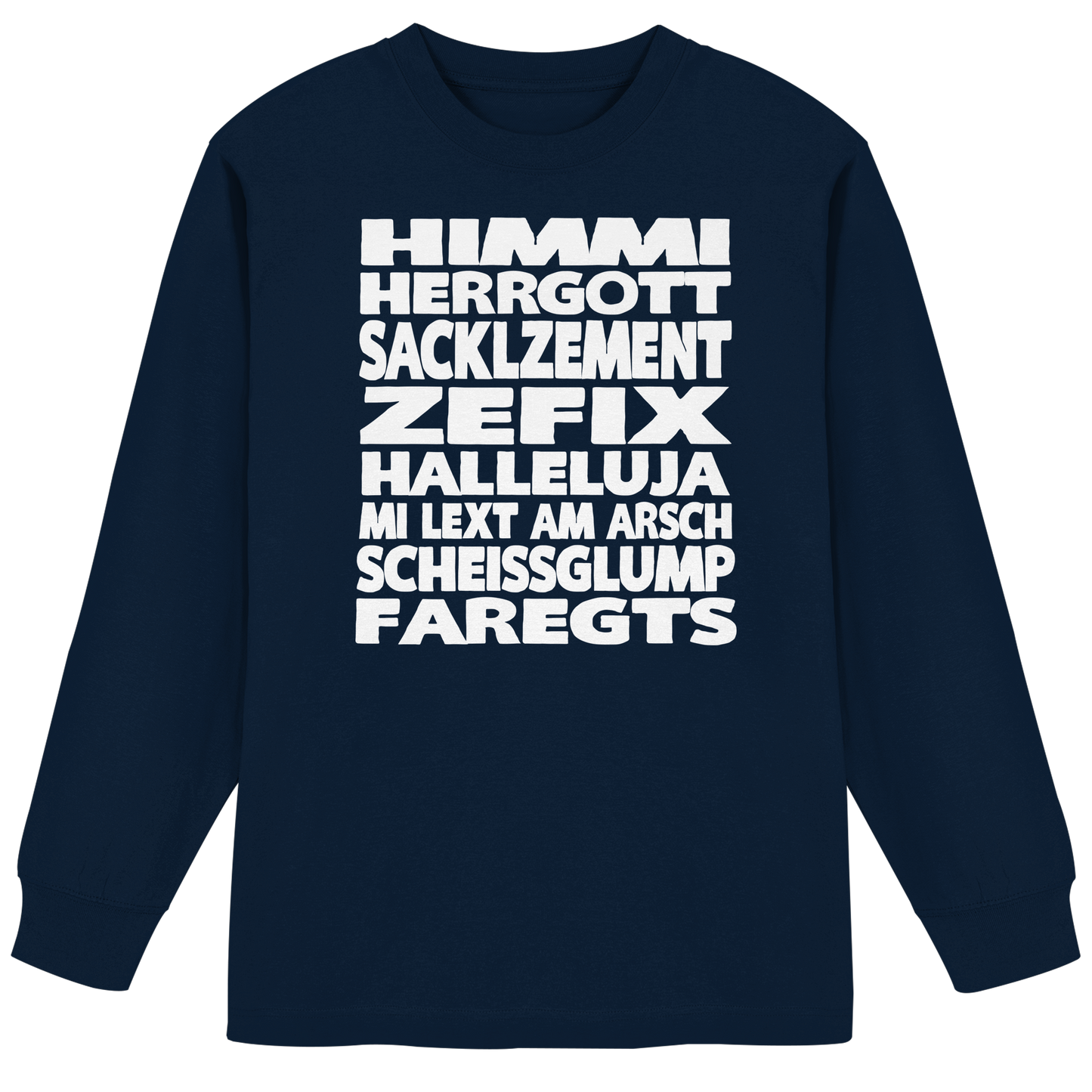 HIMMI HERRGOTT - Organic Heavy Oversized Longsleeve T-Shirt - BayrischerHumor