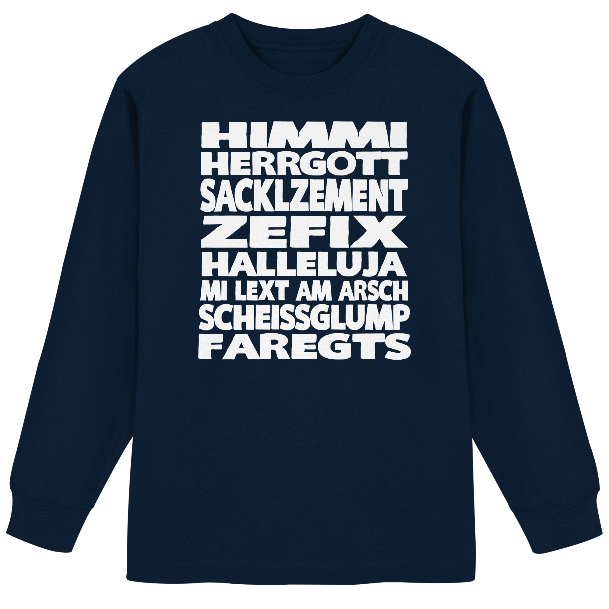 HIMMI HERRGOTT - Organic Heavy Oversized Longsleeve T-Shirt - BayrischerHumor