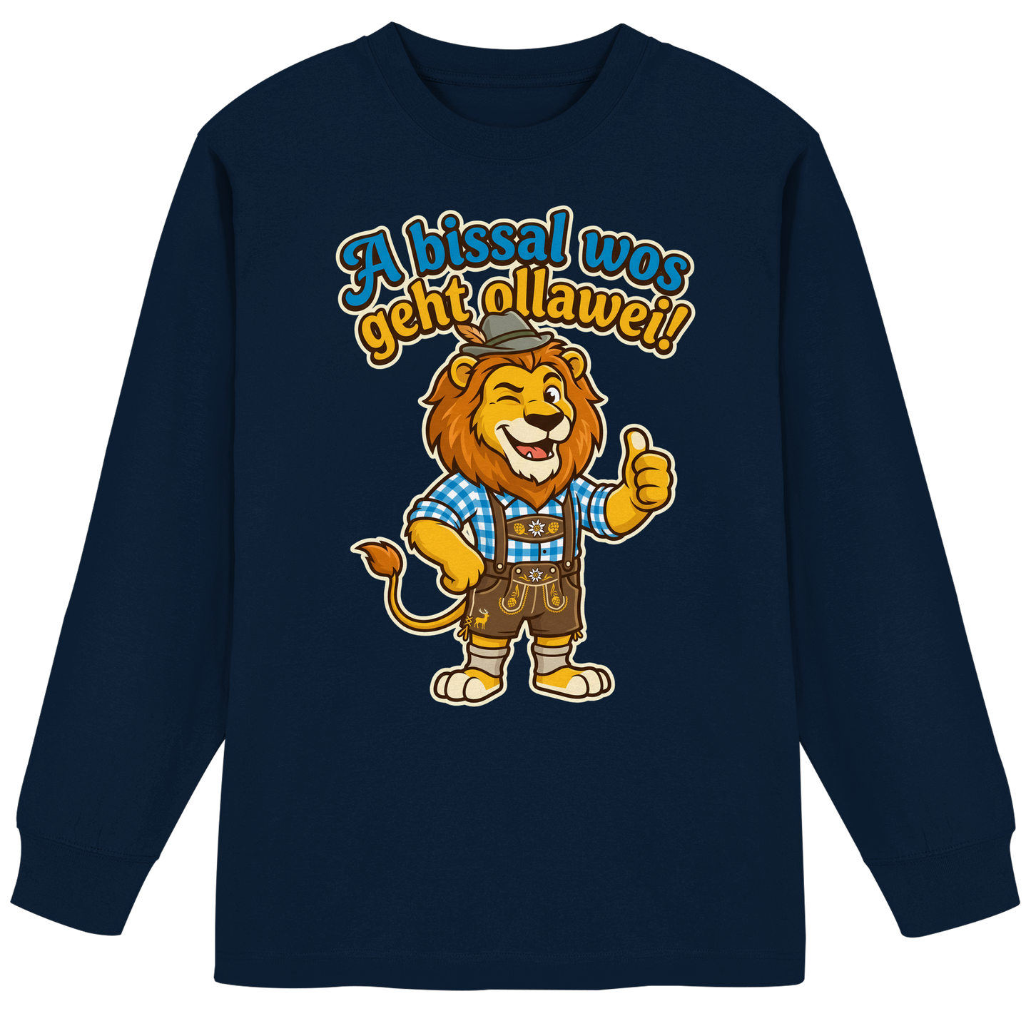 A BISSAL WOS GEHT OLLAWEI! - Organic Heavy Oversized Longsleeve T-Shirt