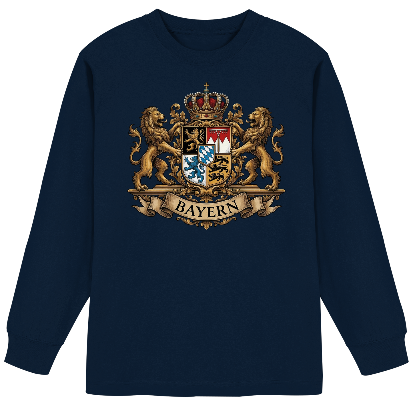 BAYERN - Organic Heavy Oversized Longsleeve T-Shirt - BayrischerHumor