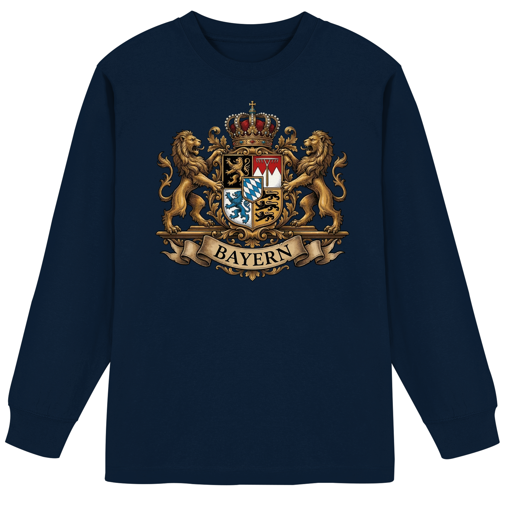 BAYERN - Organic Heavy Oversized Longsleeve T-Shirt - BayrischerHumor
