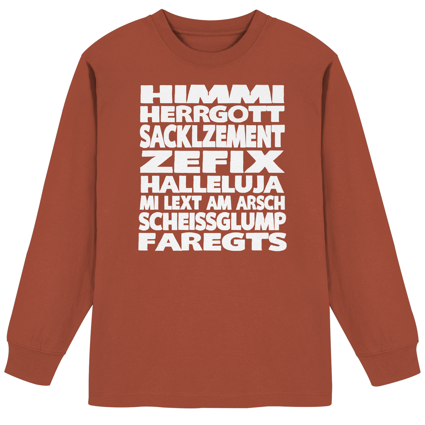 HIMMI HERRGOTT - Organic Heavy Oversized Longsleeve T-Shirt - BayrischerHumor
