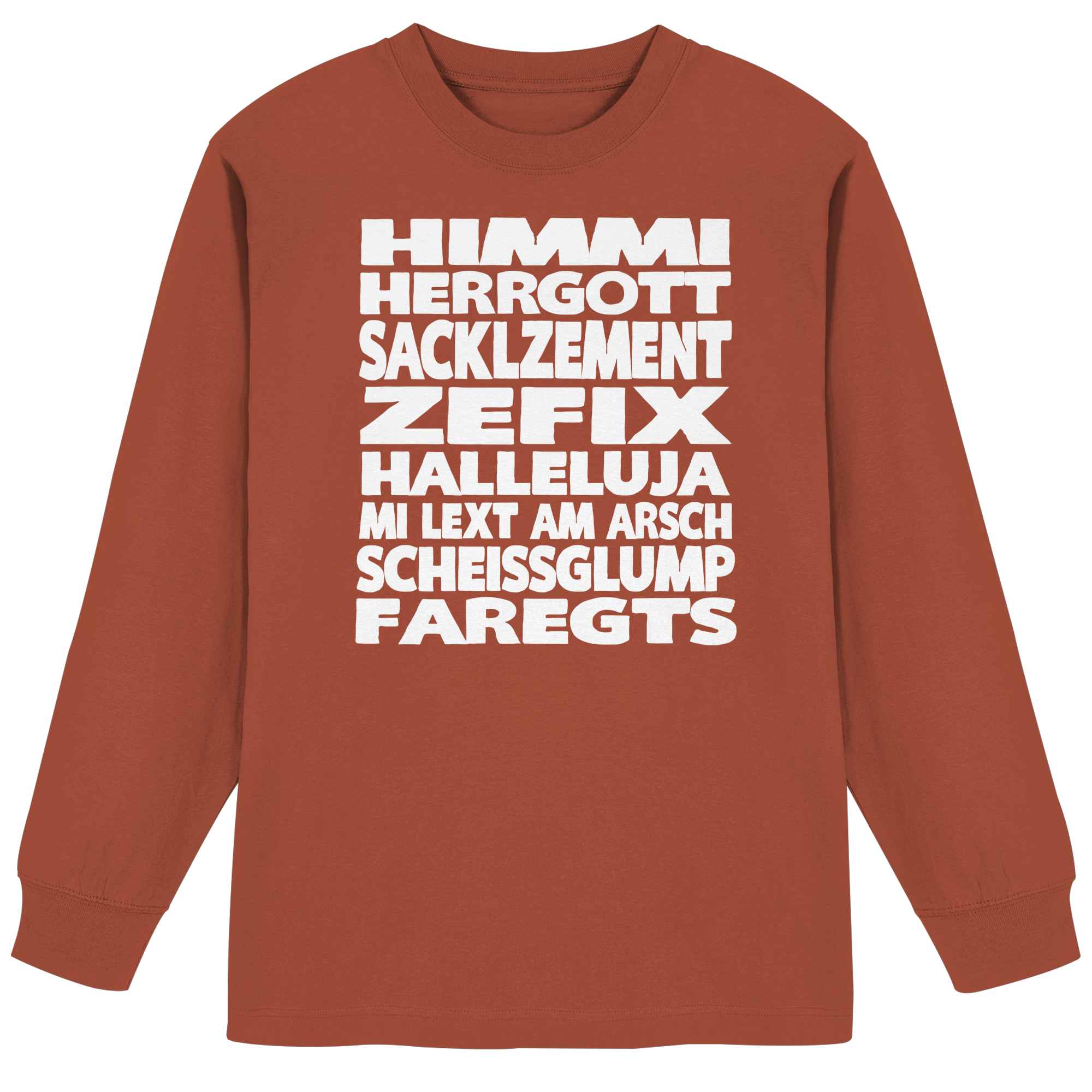 HIMMI HERRGOTT - Organic Heavy Oversized Longsleeve T-Shirt - BayrischerHumor