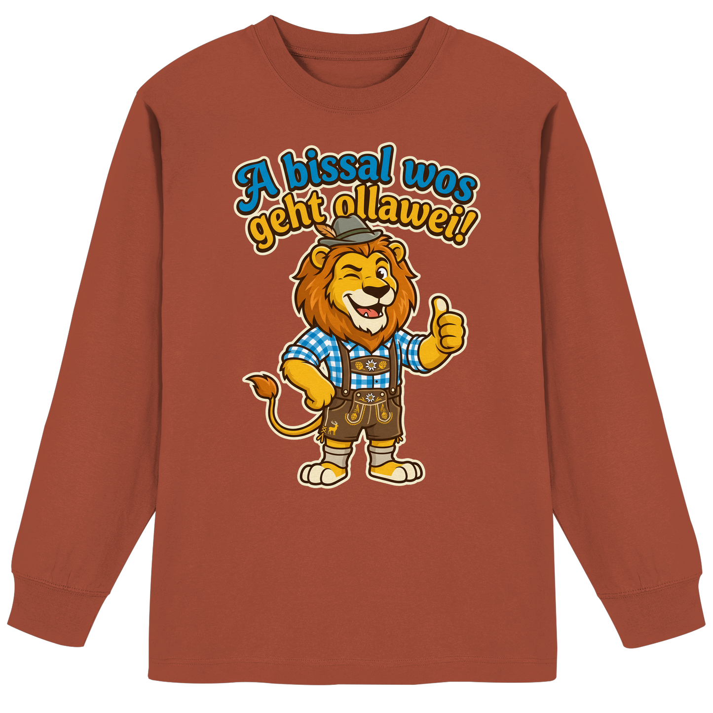 A BISSAL WOS GEHT OLLAWEI! - Organic Heavy Oversized Longsleeve T-Shirt