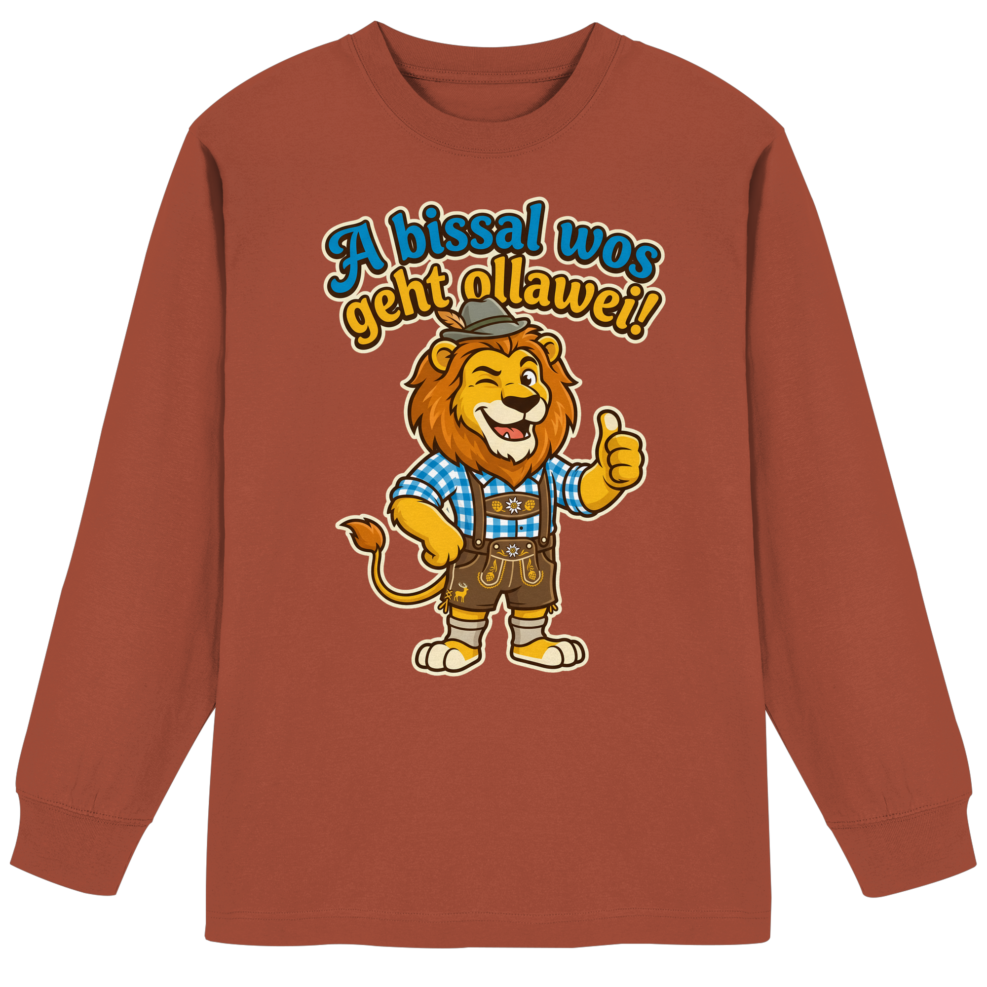 A BISSAL WOS GEHT OLLAWEI! - Organic Heavy Oversized Longsleeve T-Shirt