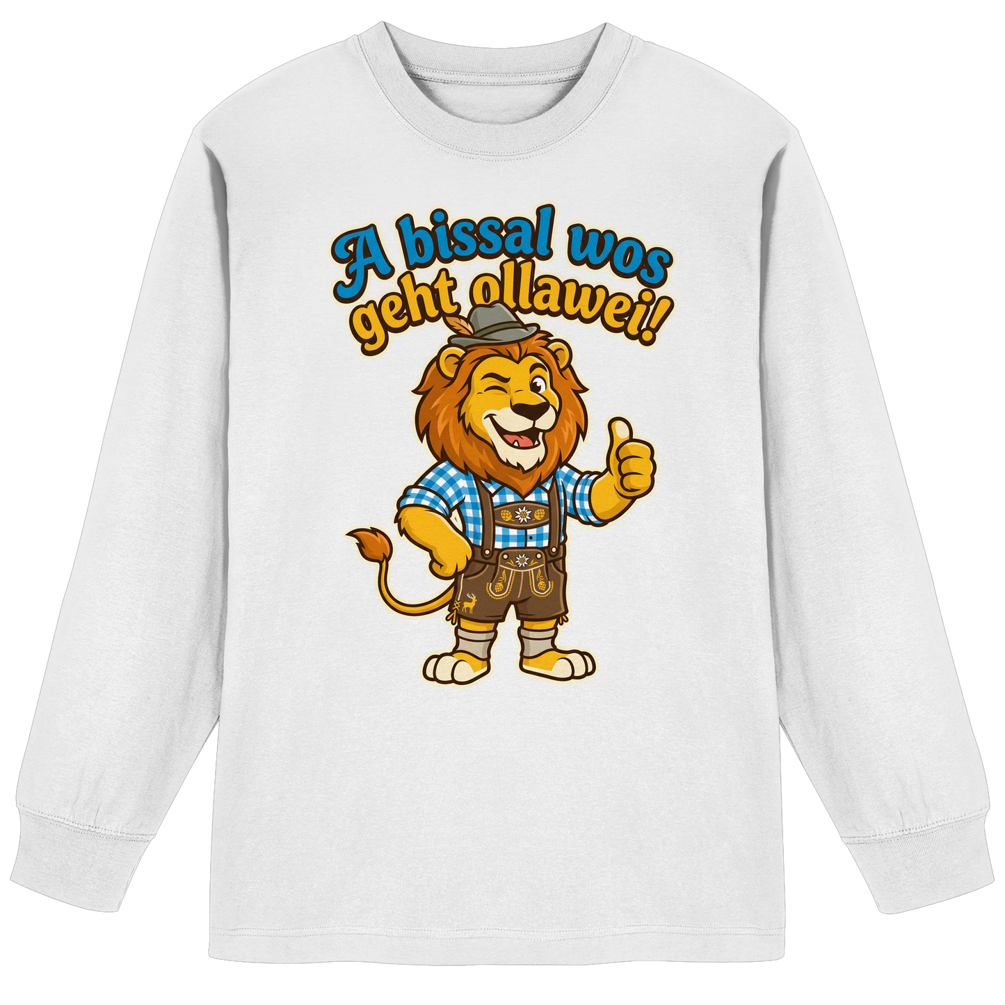 A BISSAL WOS GEHT OLLAWEI! - Organic Heavy Oversized Longsleeve T-Shirt