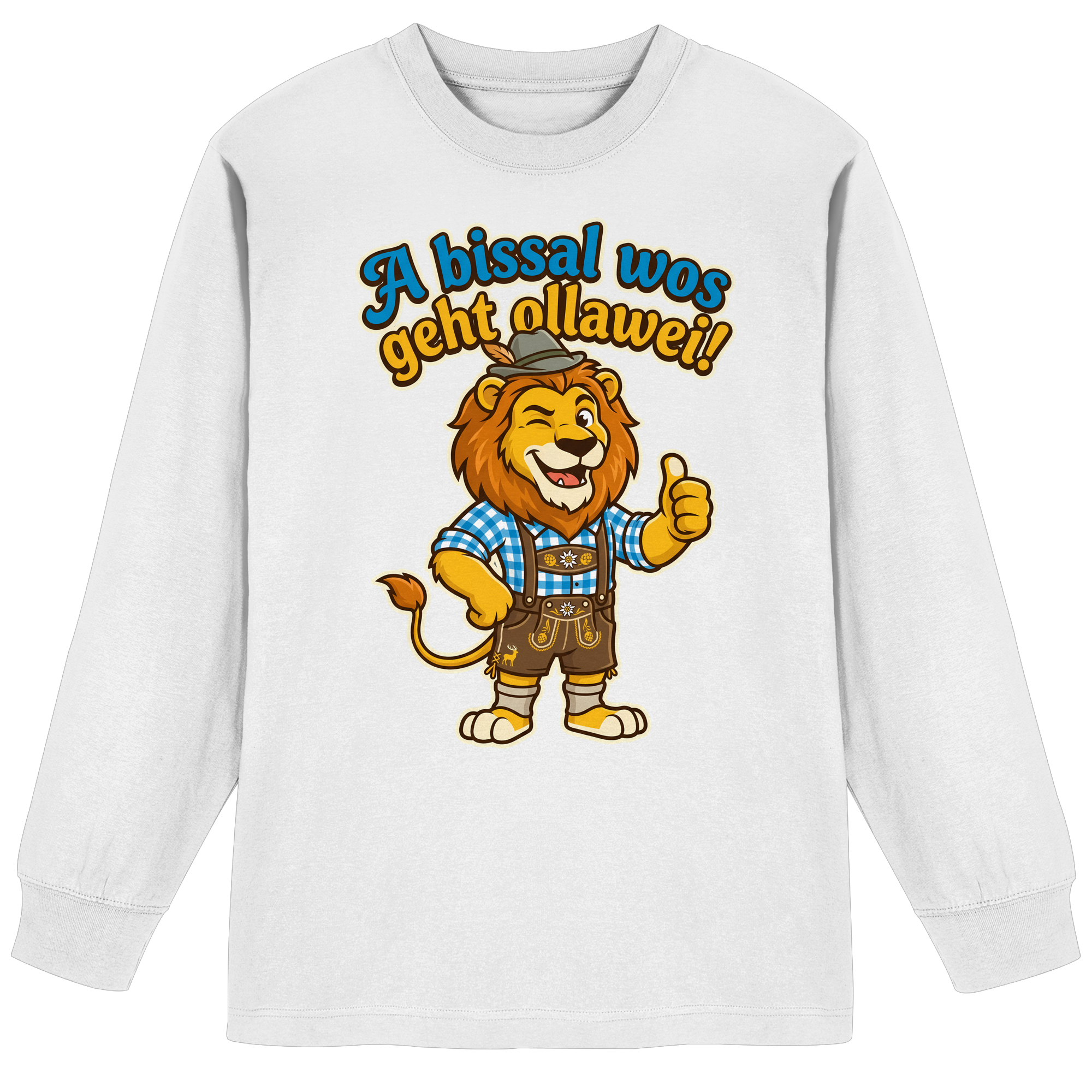 A BISSAL WOS GEHT OLLAWEI! - Organic Heavy Oversized Longsleeve T-Shirt