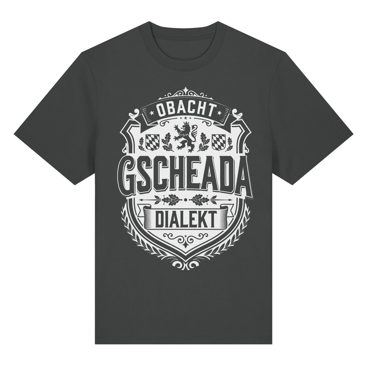 OBACHT GSCHEADA DIALEKT - Organic Heavy Shirt - BayrischerHumor