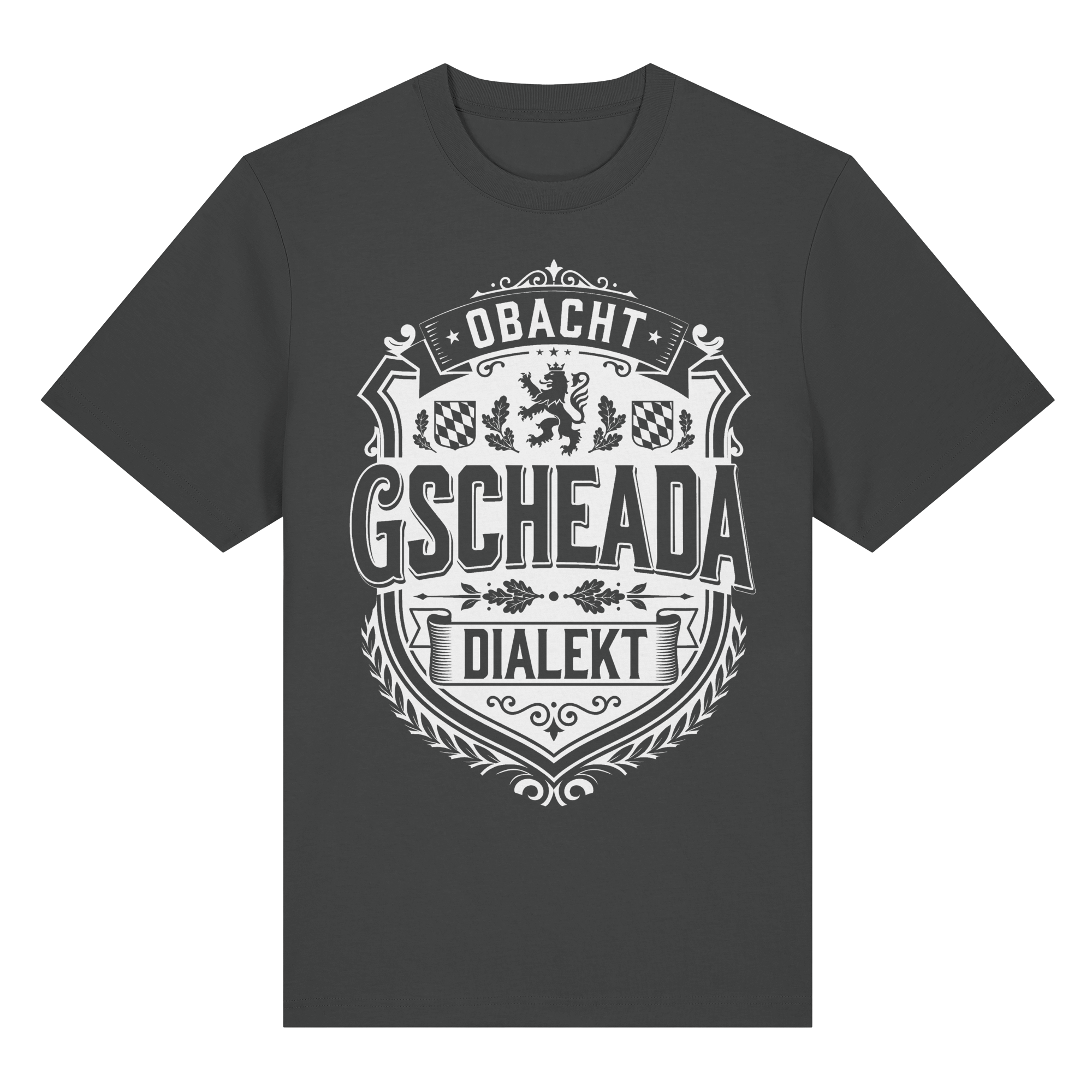 OBACHT GSCHEADA DIALEKT - Organic Heavy Shirt - BayrischerHumor