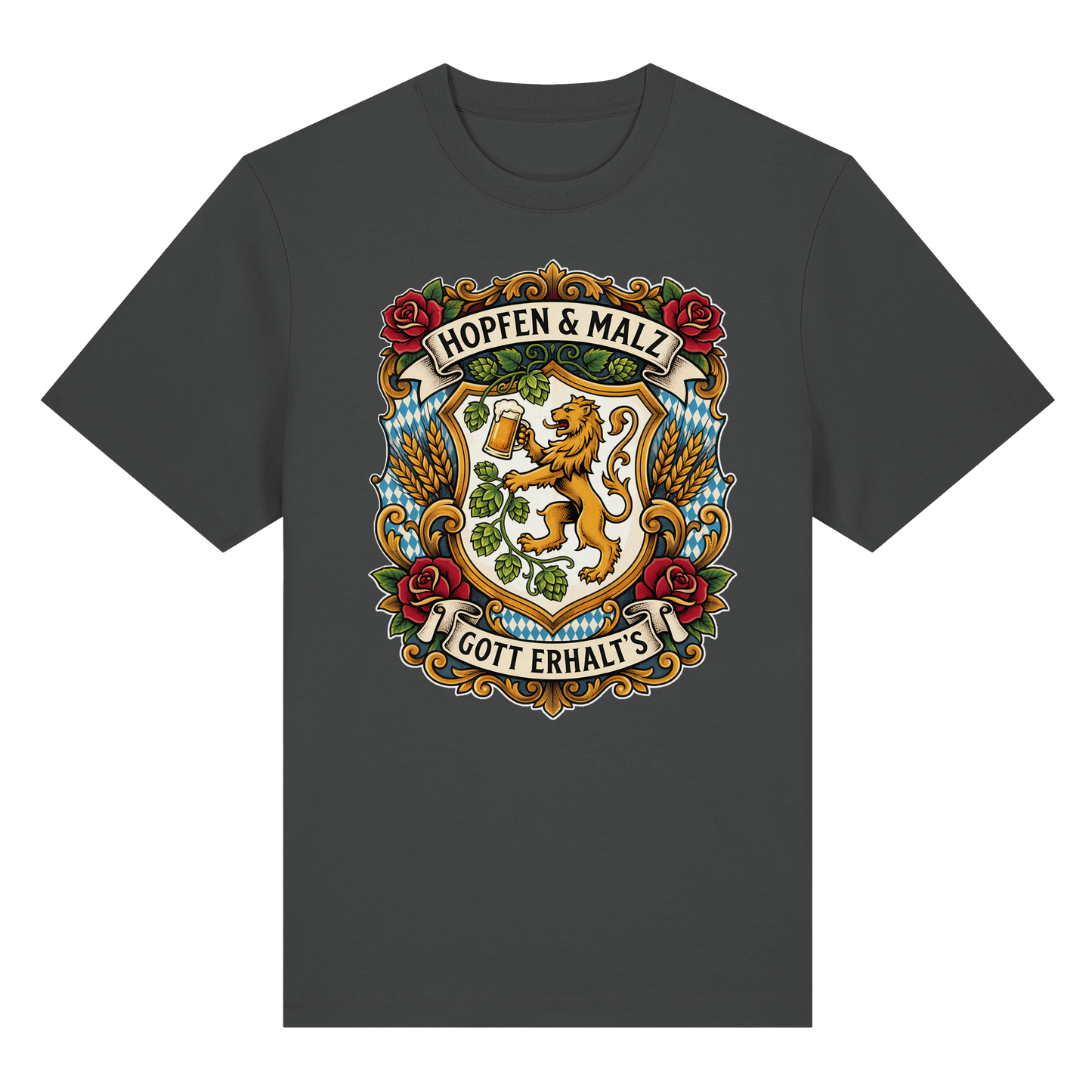 HOPFEN & MALZ - GOTT ERHALT`S - Organic Heavy Shirt - BayrischerHumor