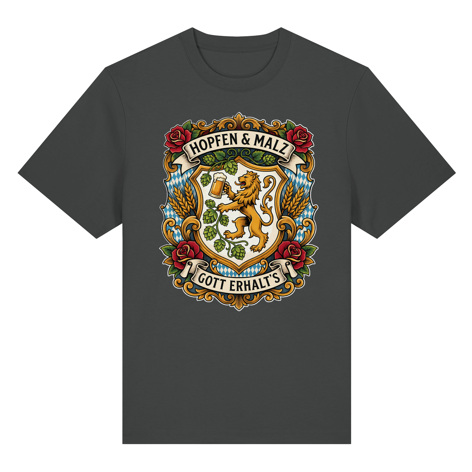 HOPFEN & MALZ - GOTT ERHALT`S - Organic Heavy Shirt - BayrischerHumor