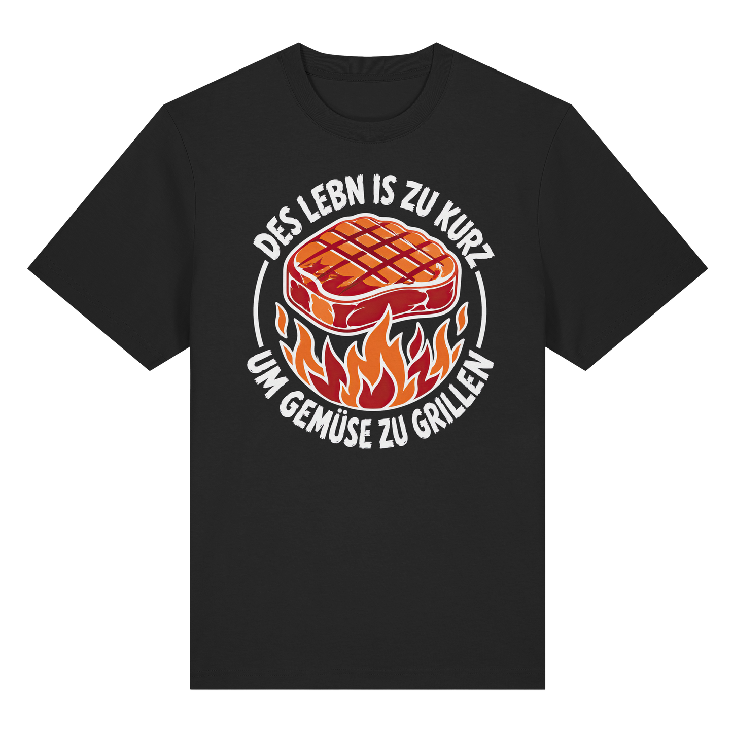 DES LEBN IS ZU KURZ - UM GEMÜSE ZU GRILLEN - Organic Heavy Shirt