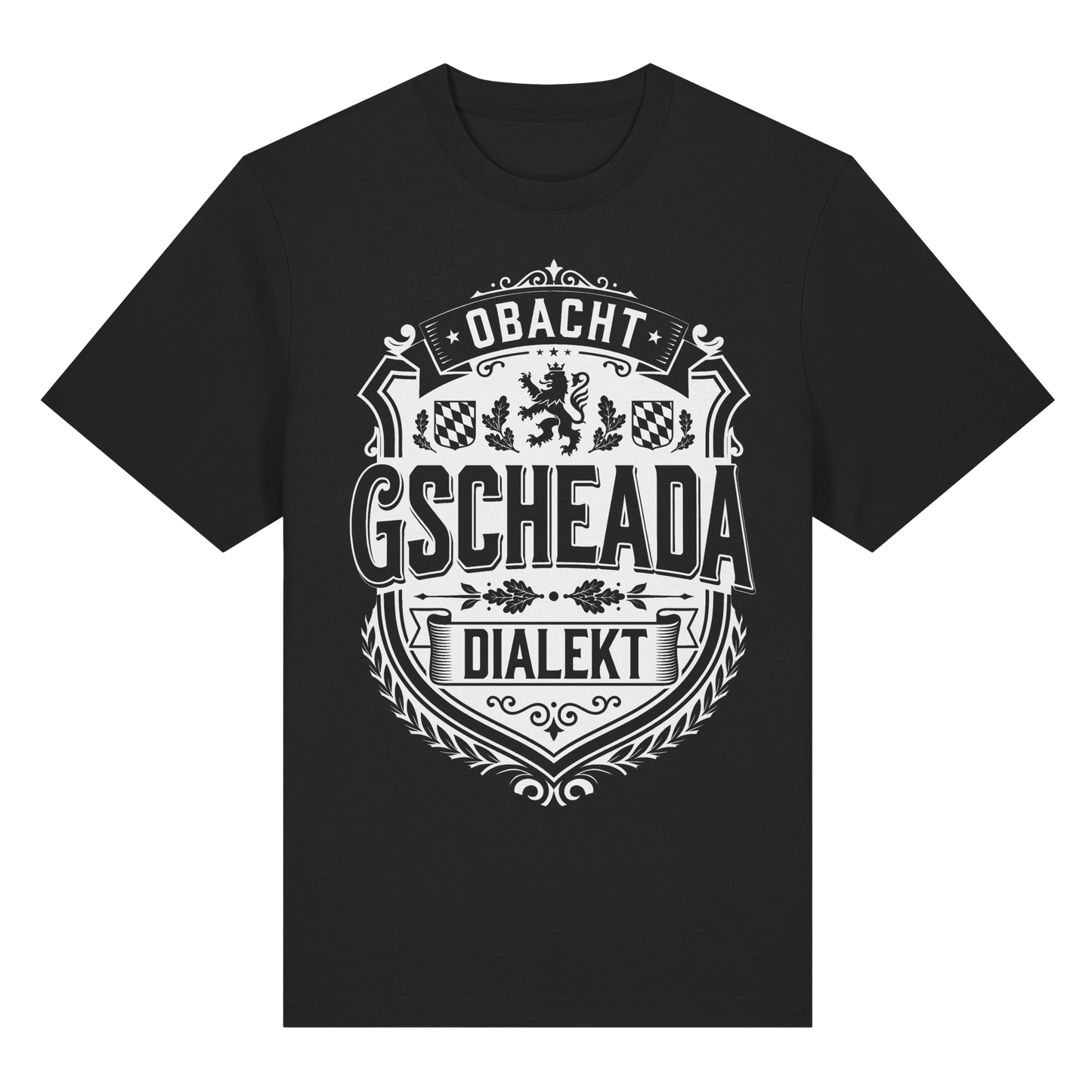 OBACHT GSCHEADA DIALEKT - Organic Heavy Shirt - BayrischerHumor