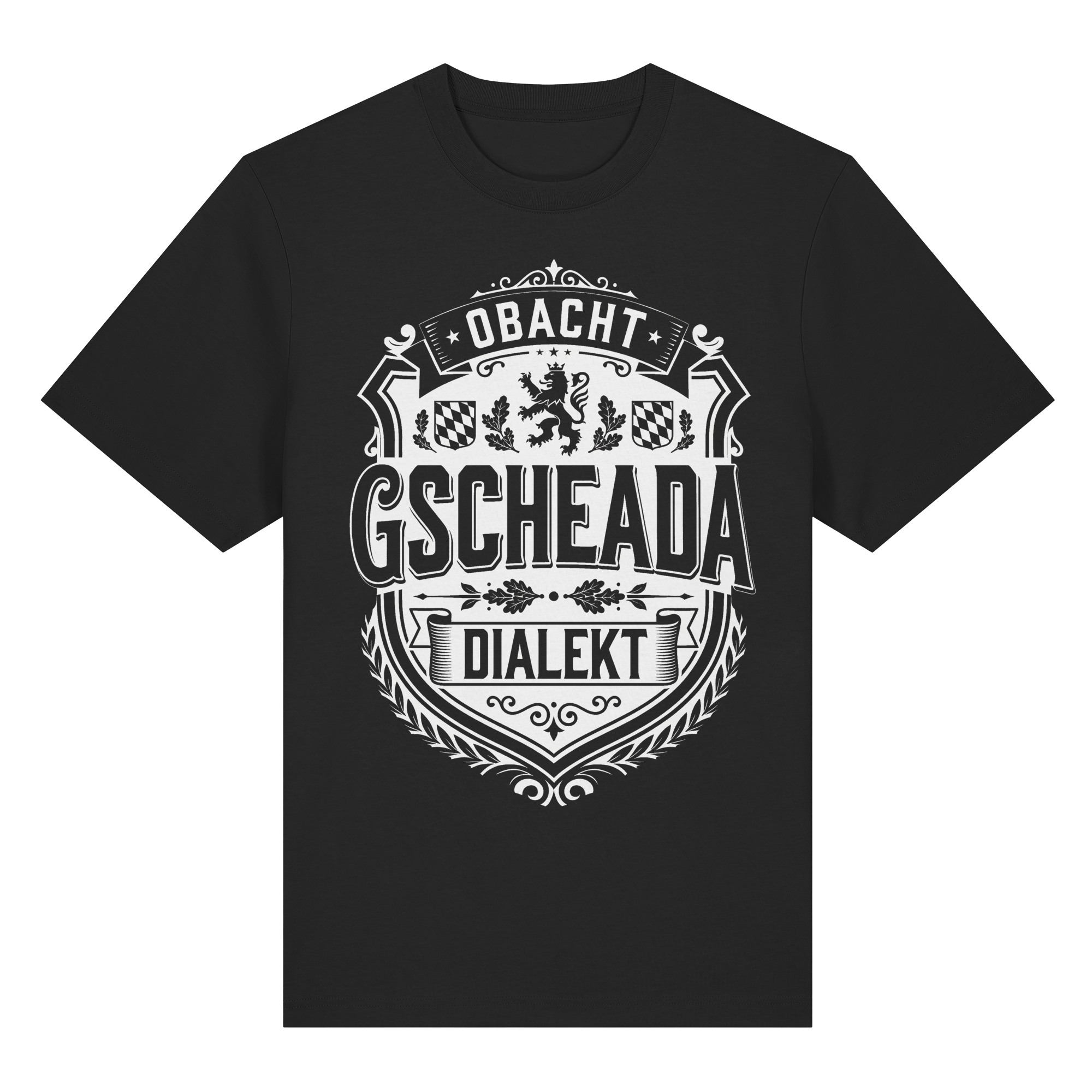 OBACHT GSCHEADA DIALEKT - Organic Heavy Shirt - BayrischerHumor